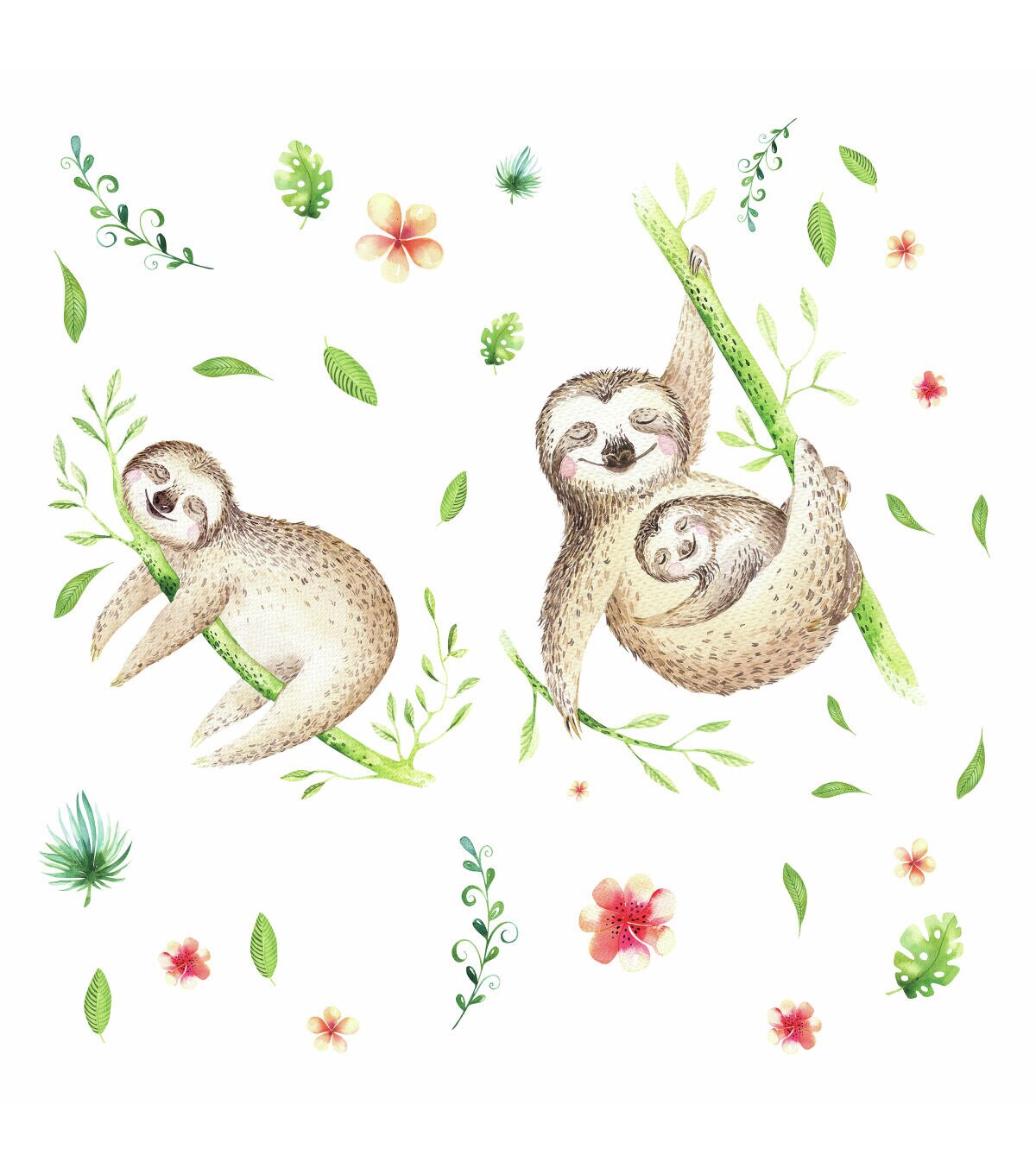 RoomMates Wall Decals Lacy Sloth