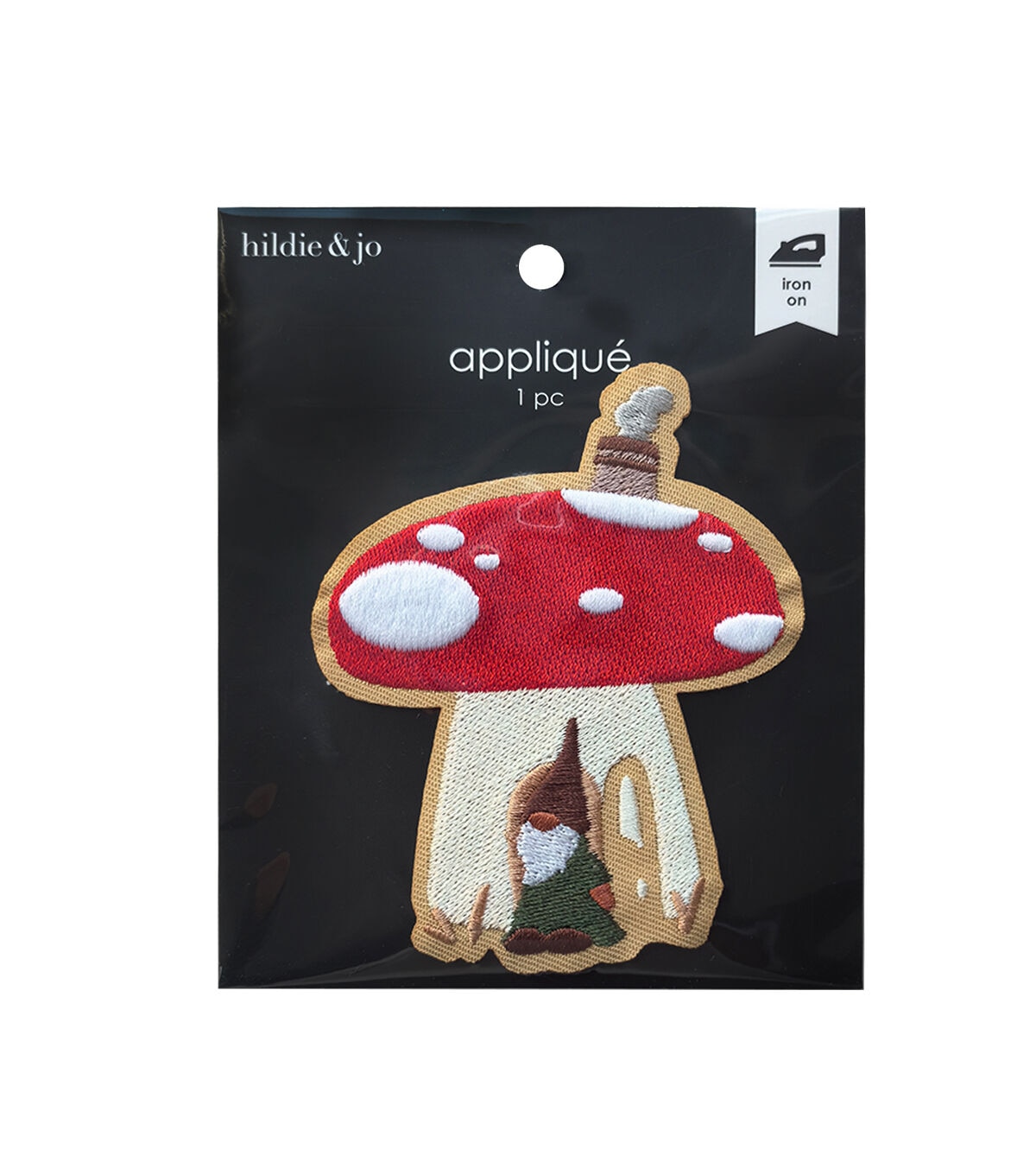 4 Gnome Mushroom House Iron On Applique by hildie & jo