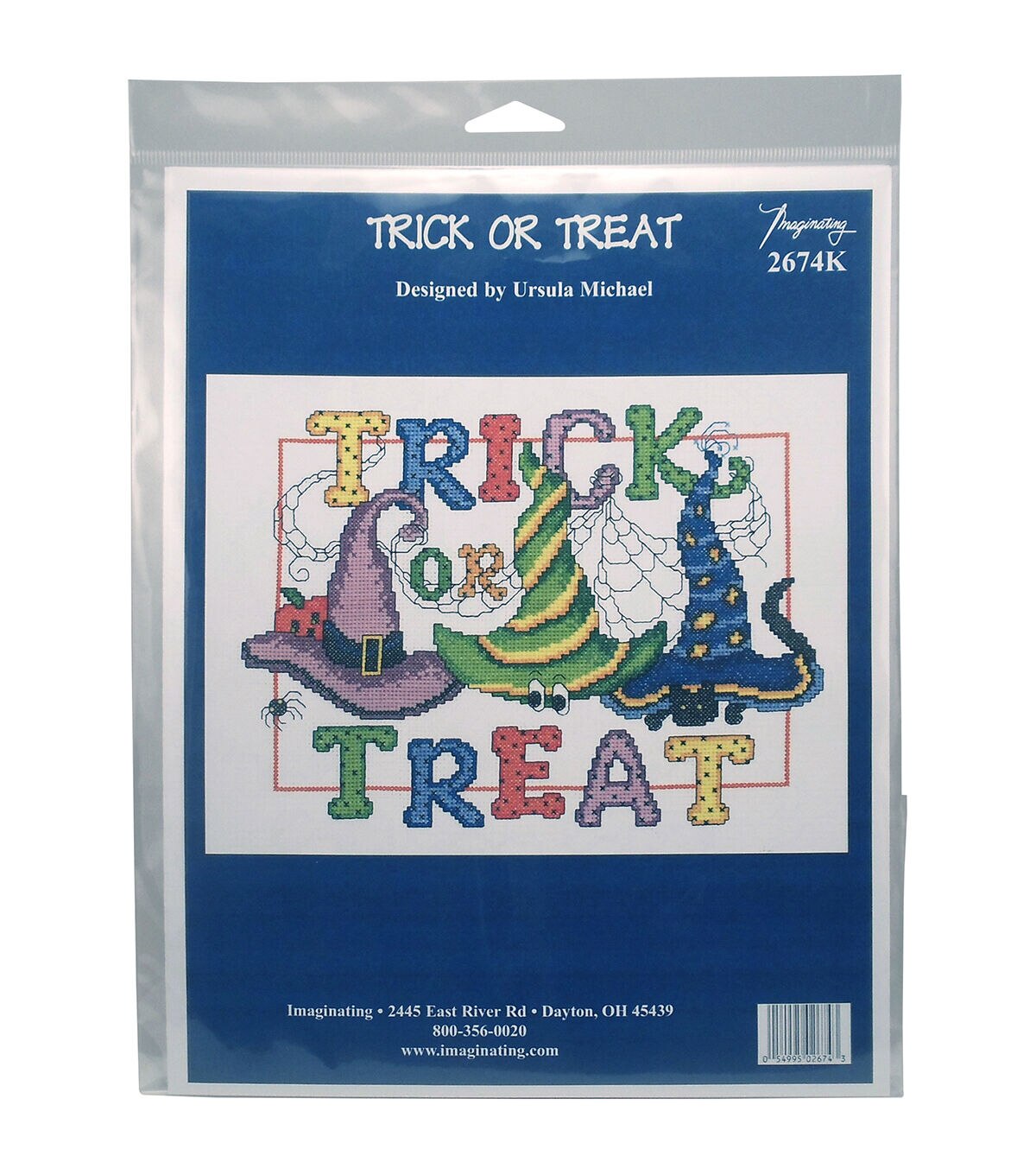 Imaginating 10.5 x 8 Trick or Treat Counted Cross Stitch Kit