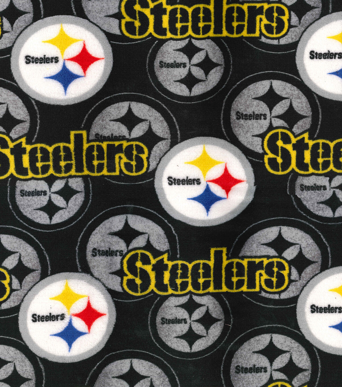 Fabric Traditions Pittsburgh Steelers NFL Velvet Fleece Fabric