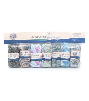 Lion Brand Landscapes Breeze Beach 35yds Worsted Wool Yarn 7 Bundle