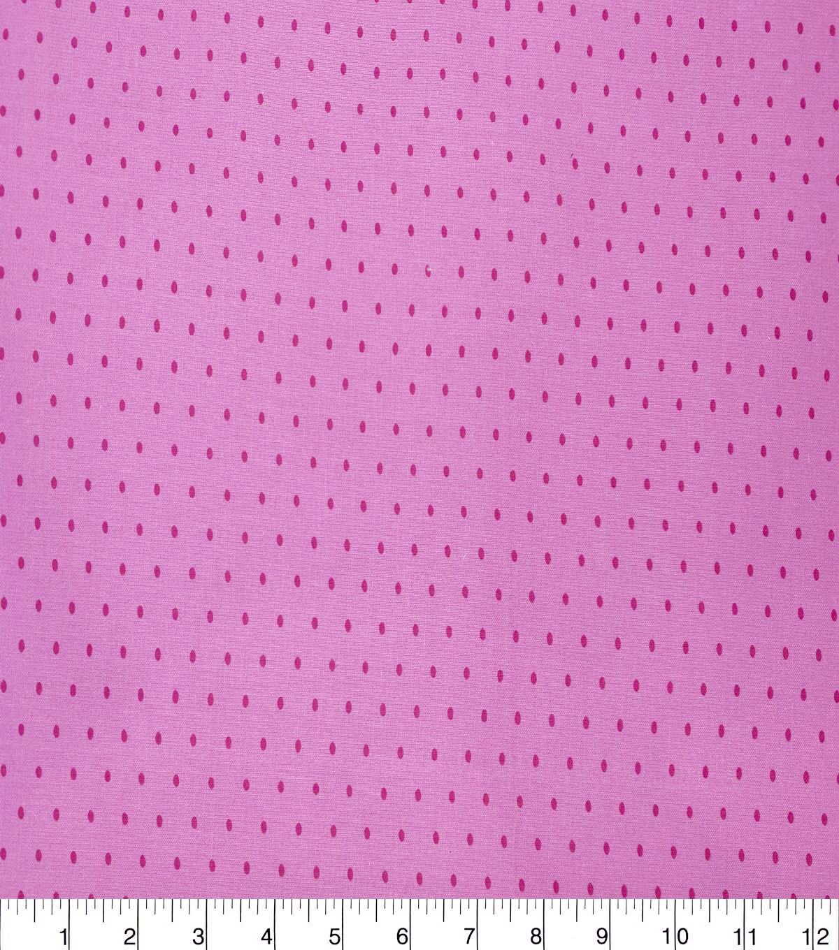 Pink Pin Dots Quilt Cotton Fabric by Quilter's Showcase