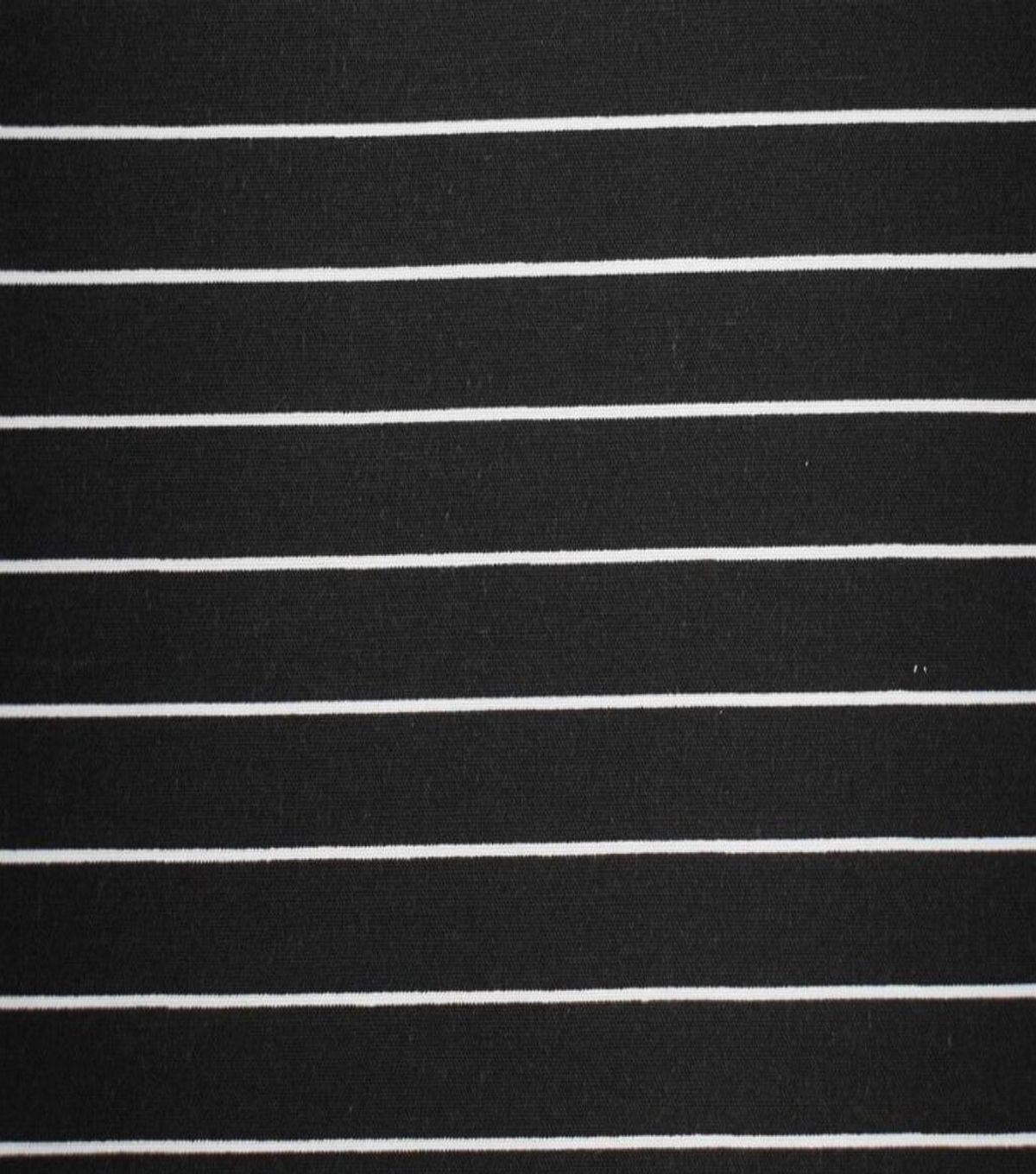 White Stripes on Black Quilt Cotton Fabric by Quilter's Showcase
