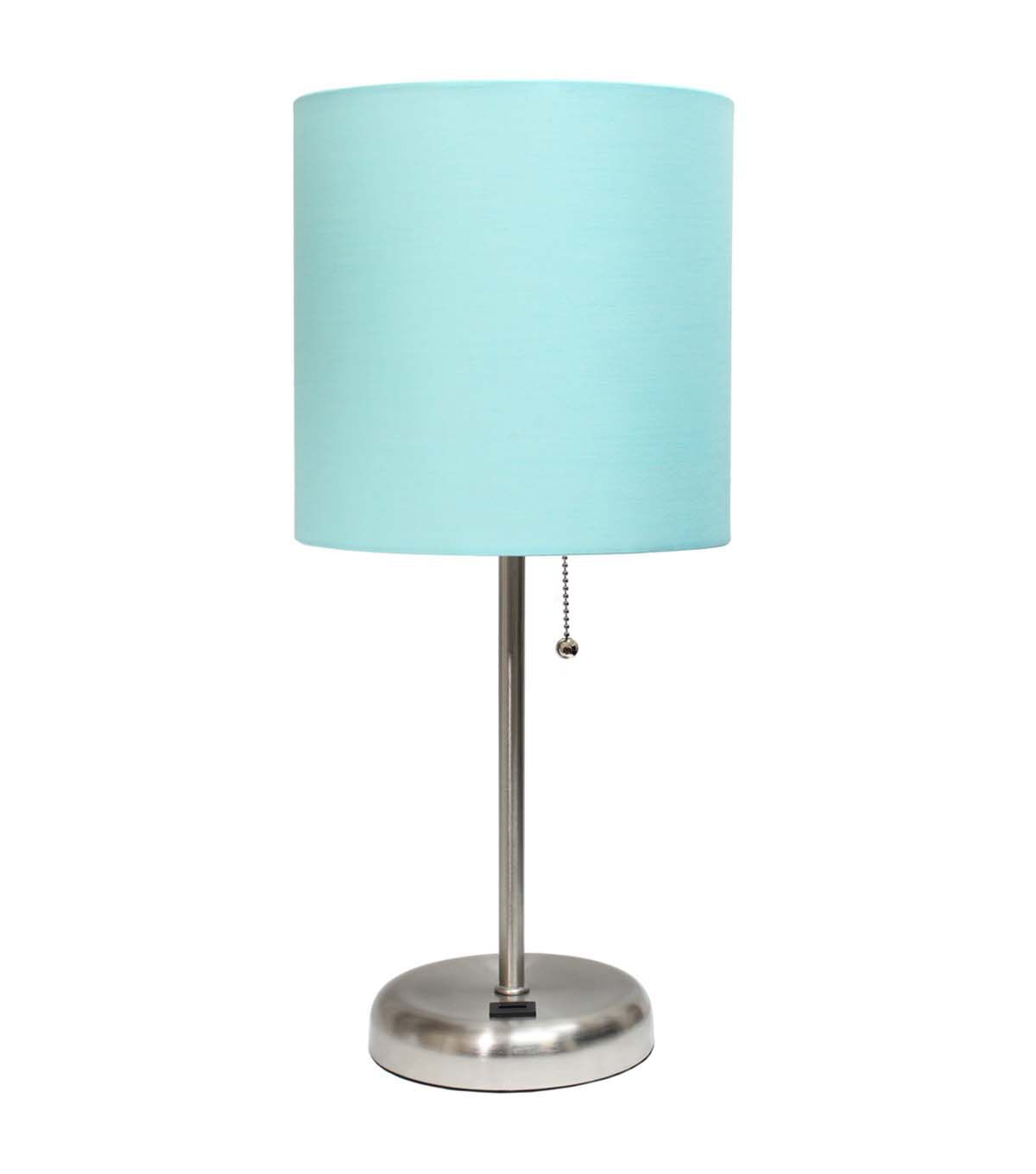 All The Rages 19.5 Metal Base Desk Lamp With USB Port & Shade