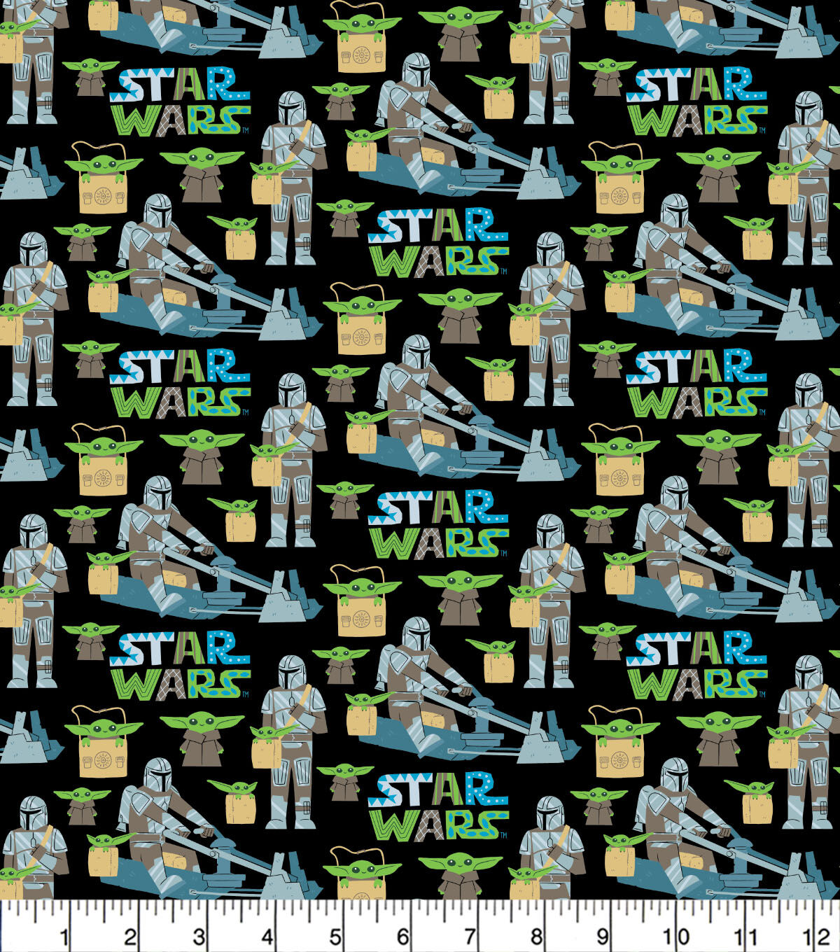 Star Wars Mandalorian Grogu With Me Pop Culture Cotton Fabric