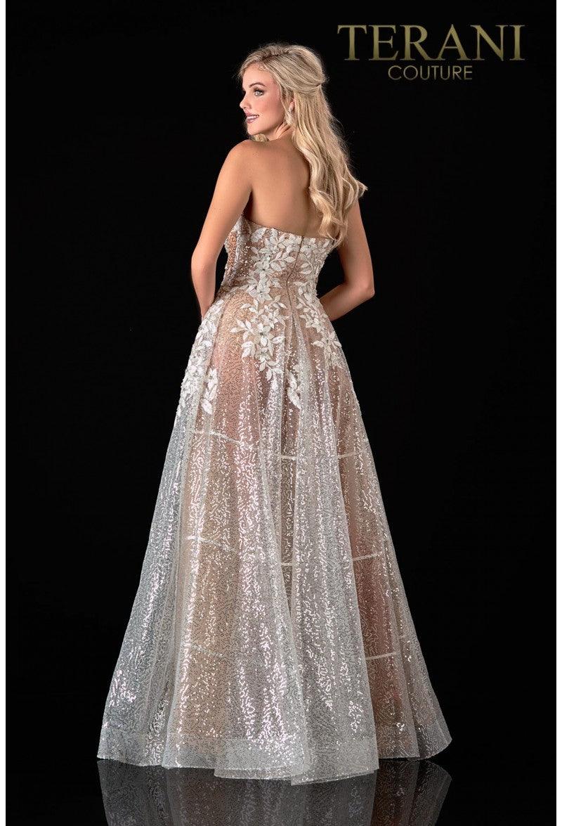 Terani Couture 2111P4105 Prom Strapless Long Gown