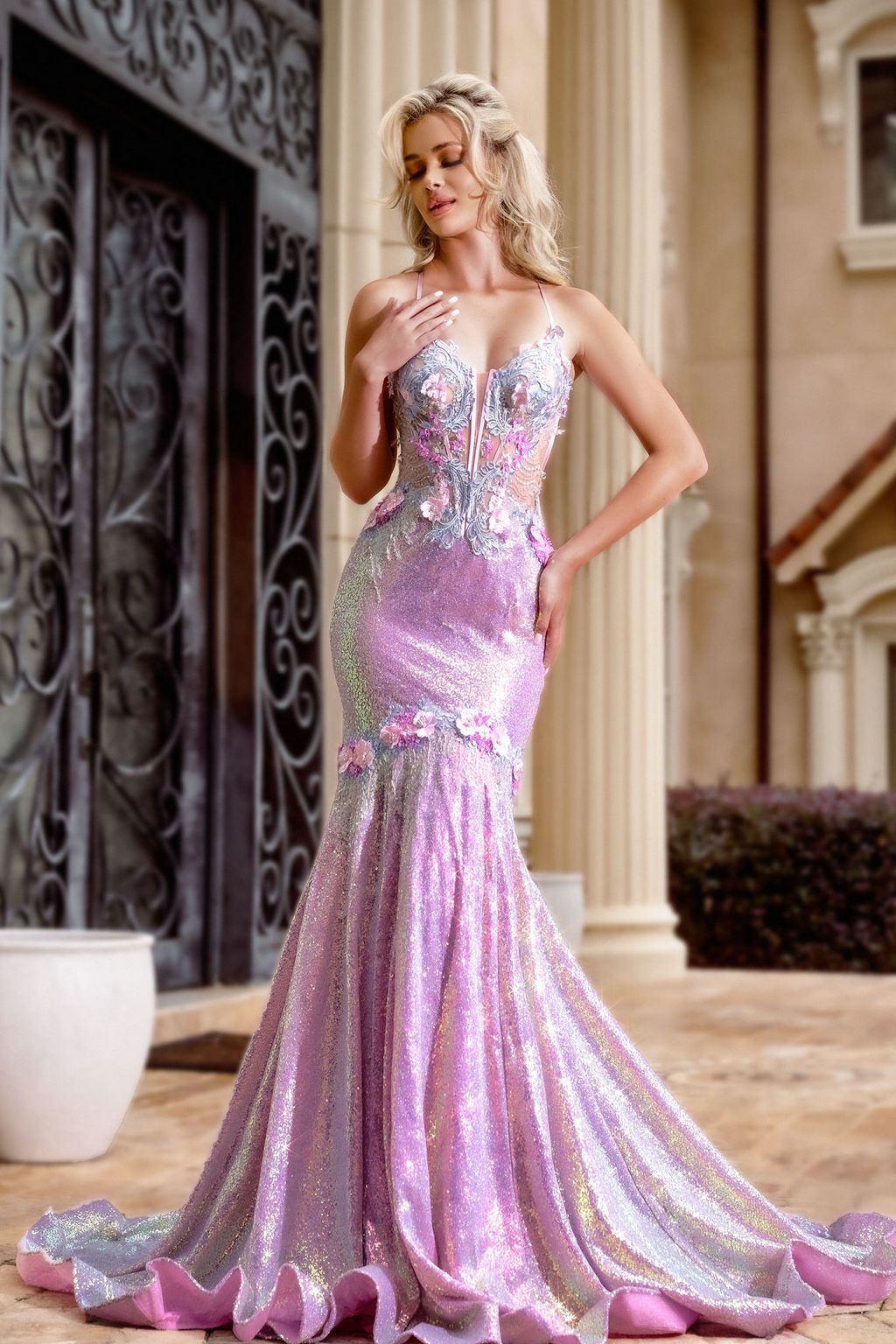Enchanting Sequined Masterpiece: Portia and Scarlett PS23073 for Formal Glamour main image 0