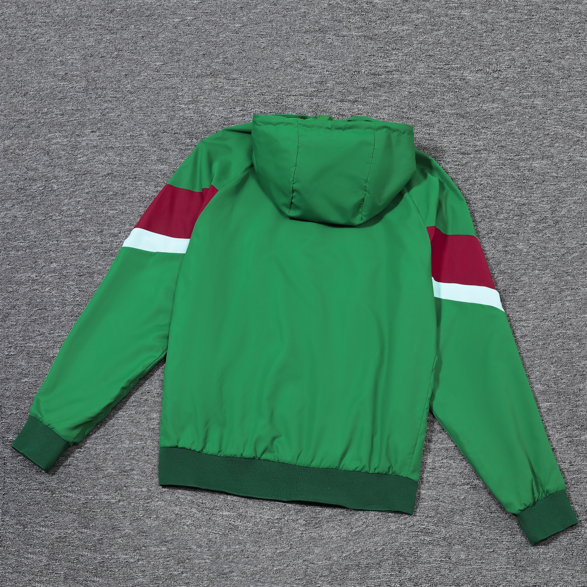 Portugal 2024 National Team Anthem Green Hooded Windbreaker - Player Version - YupooJersey