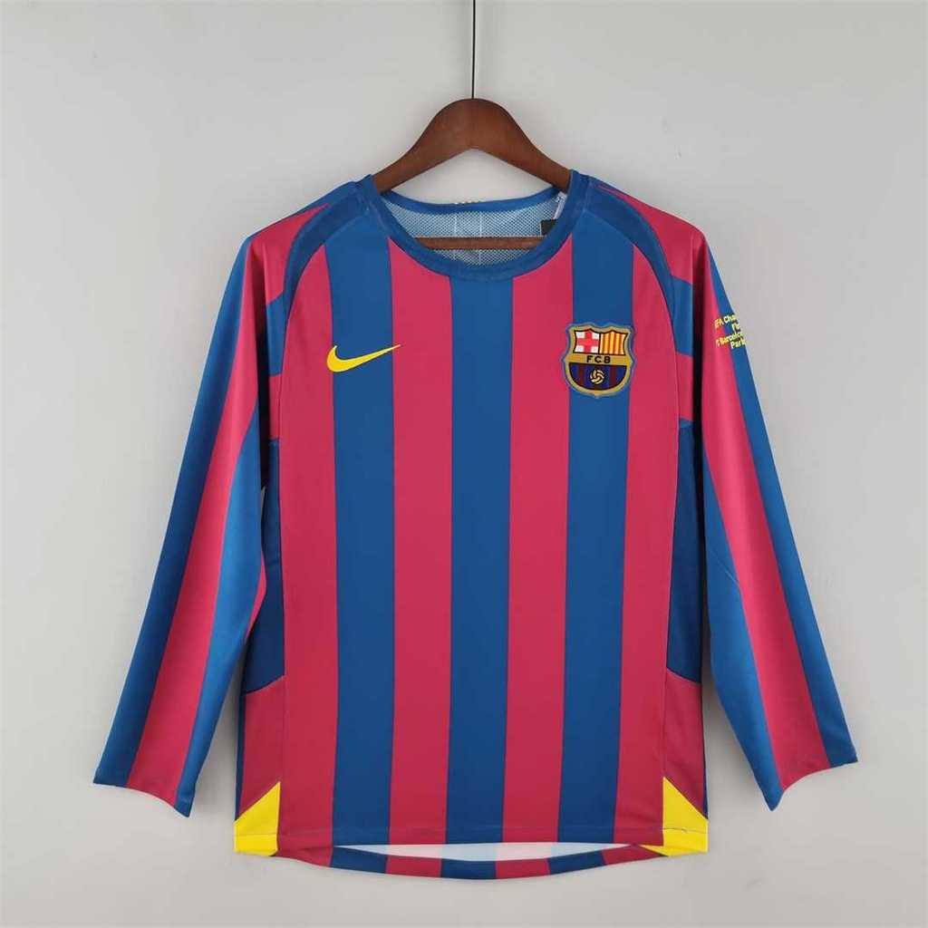 B.A.R.S.A Retro 05-06 Home Long Sleeve Jersey - UEFA Champions League Final - YupooJersey
