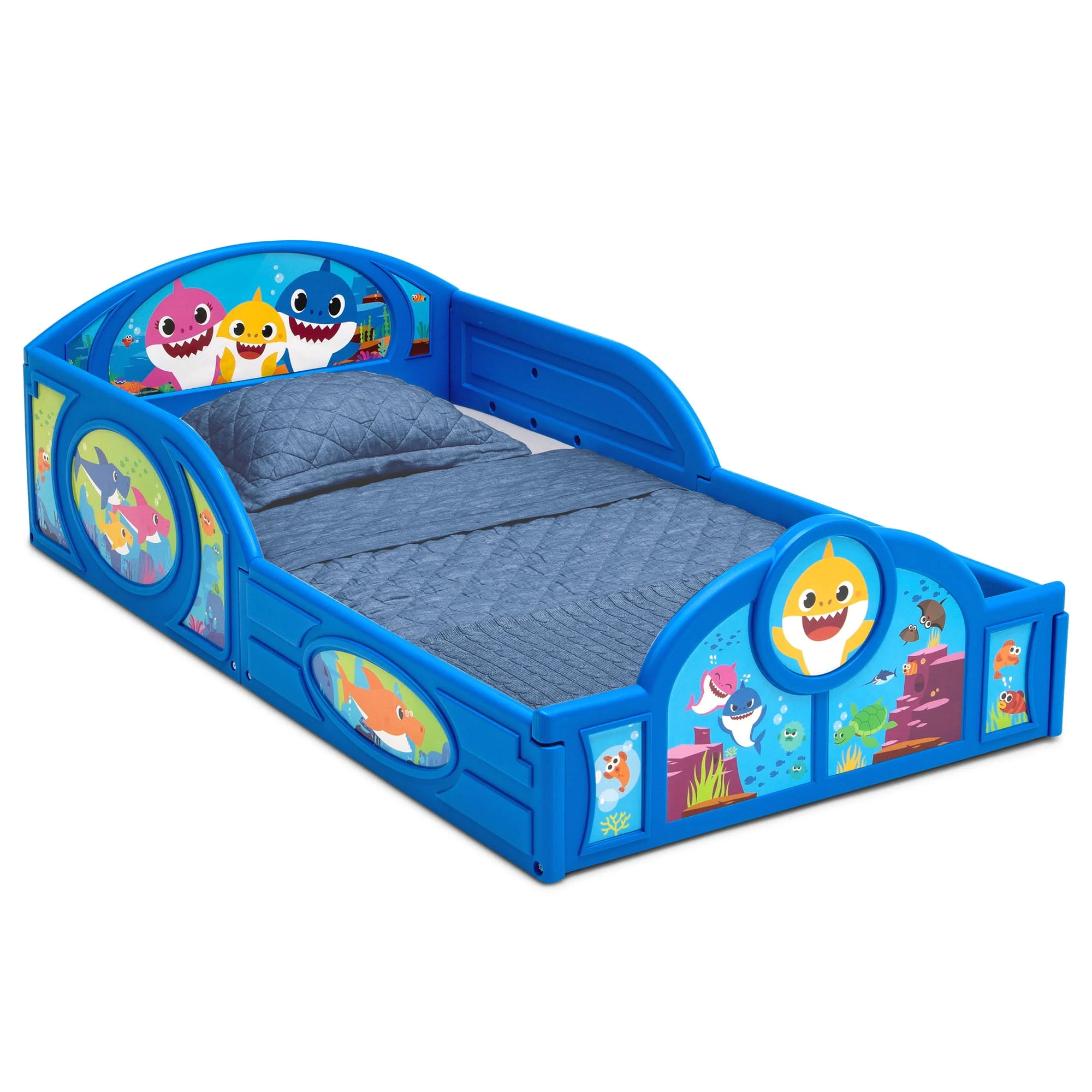 Reviews - Baby Shark Plastic Sleep and Play Plastic Toddler Bed with ...