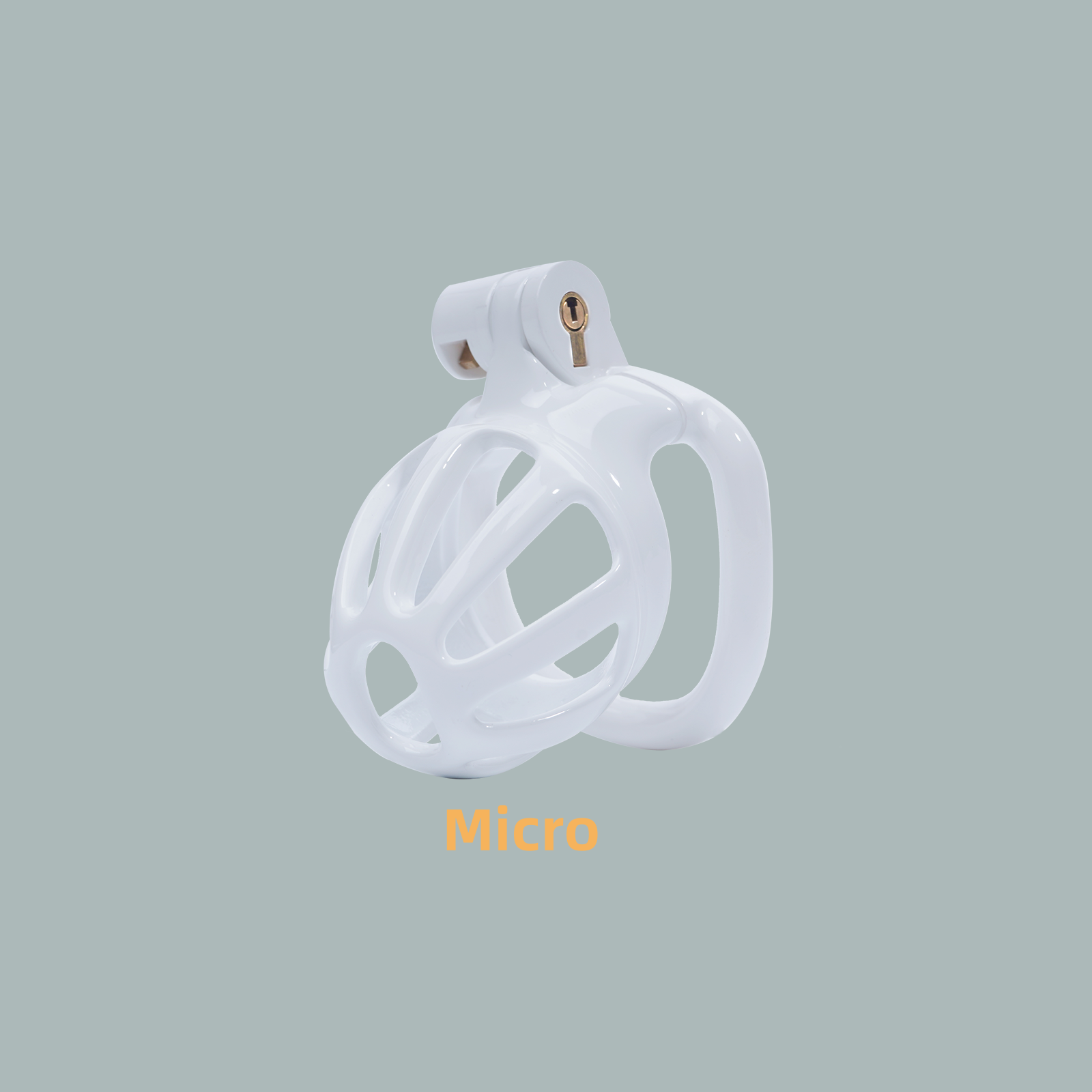 High-Quality White Male Chastity Cage – Lightweight & Easy to Clean – Made with premium materials to ensure durability and hygiene while remaining discreet.