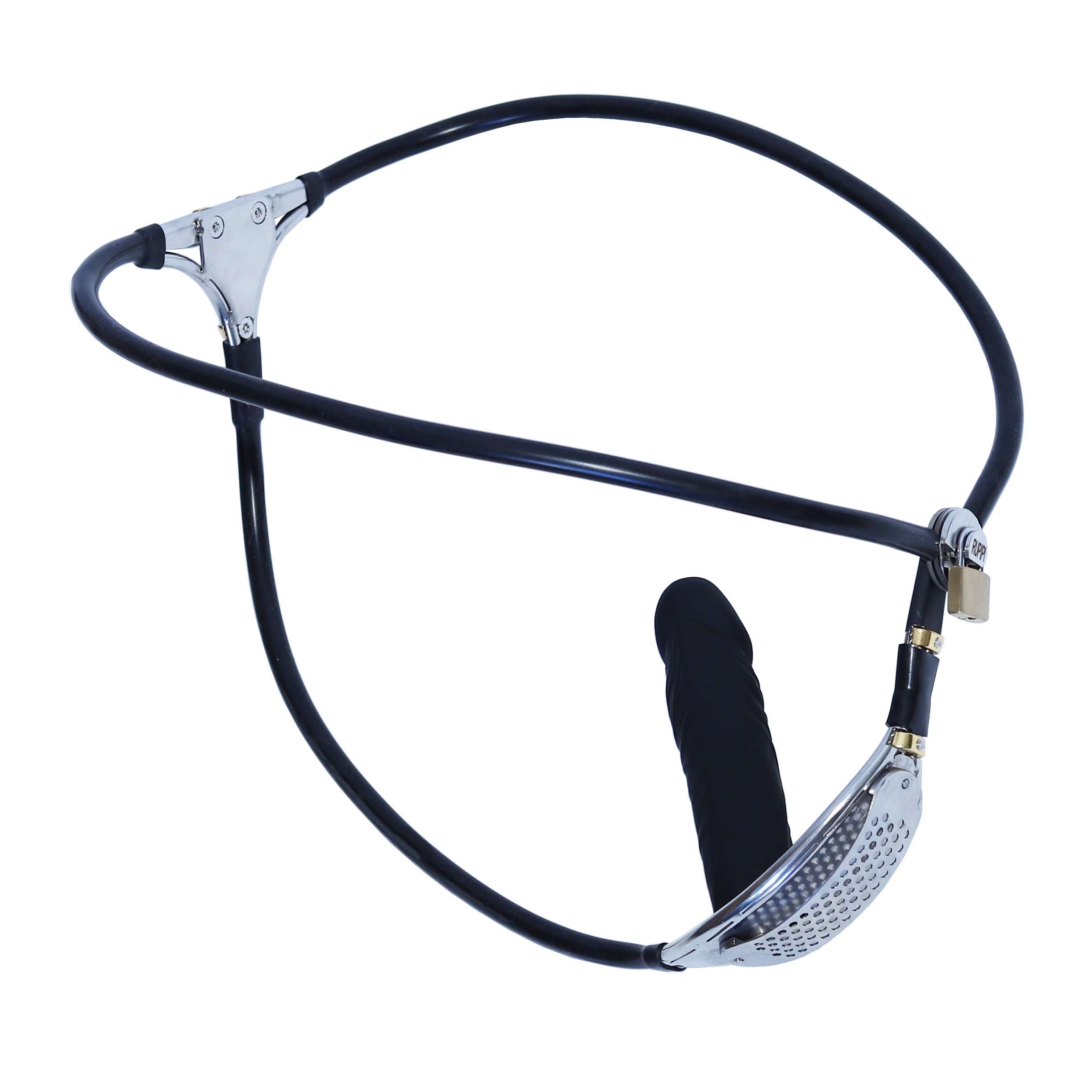 Male Strict Chastity Belt Unoticeable Chastity Underwear for Men Restraining Bongdage with Removable Anal Plugs Male Bandage Pants Slave Tool (Small, Black) - Ftm213213