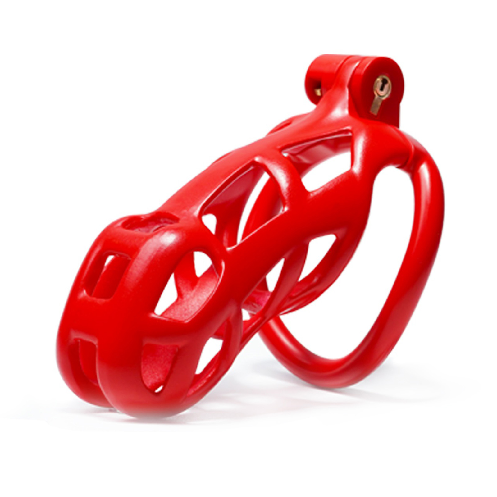 Red Male Chastity Cage