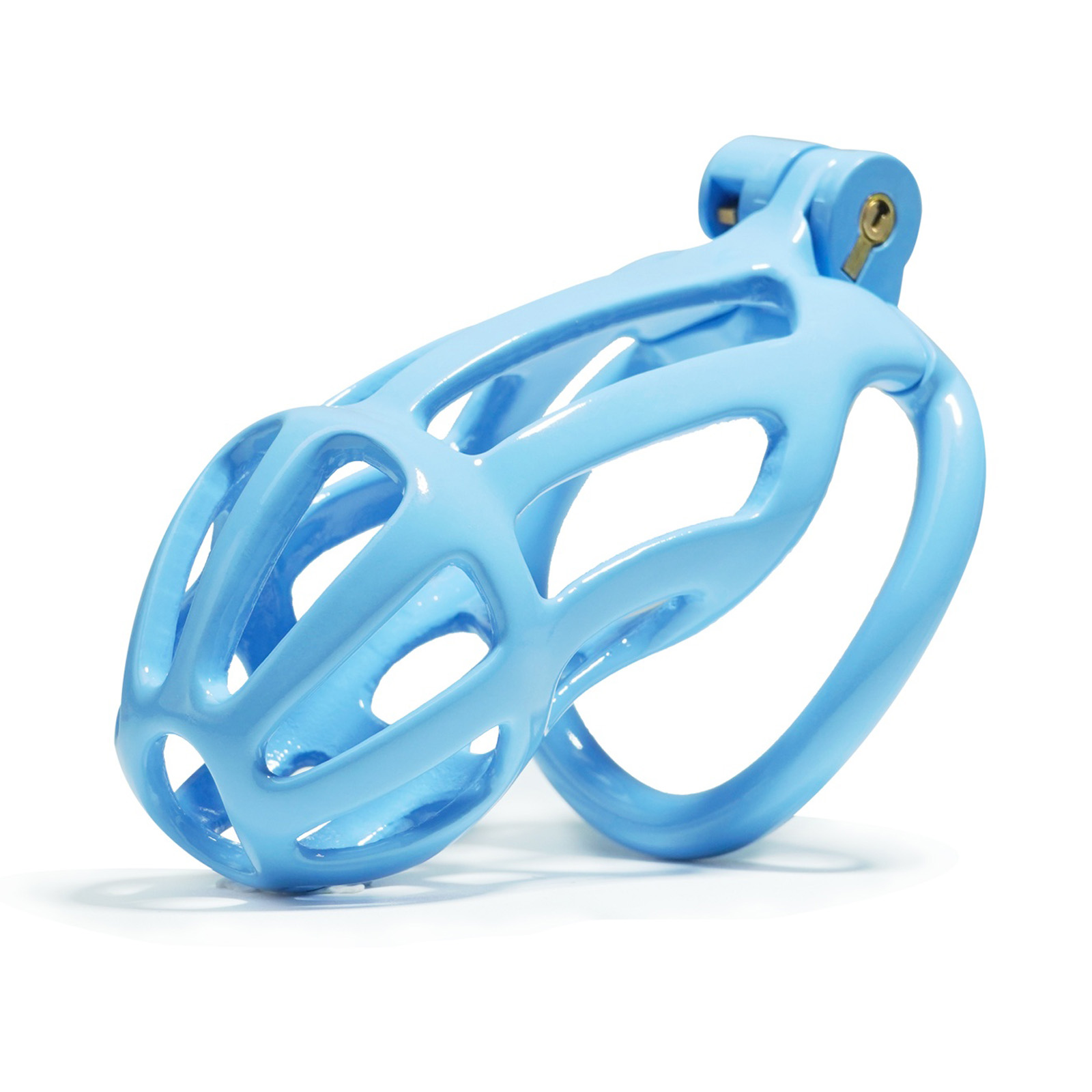 Blue Male Chastity Cage