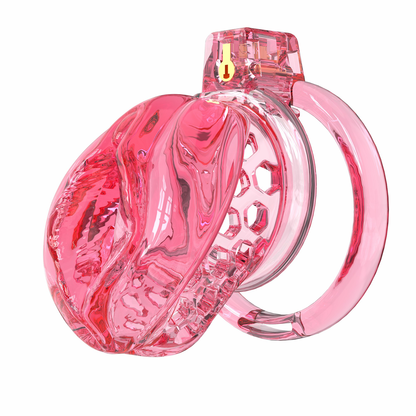 Red TPE Male Chastity Cage