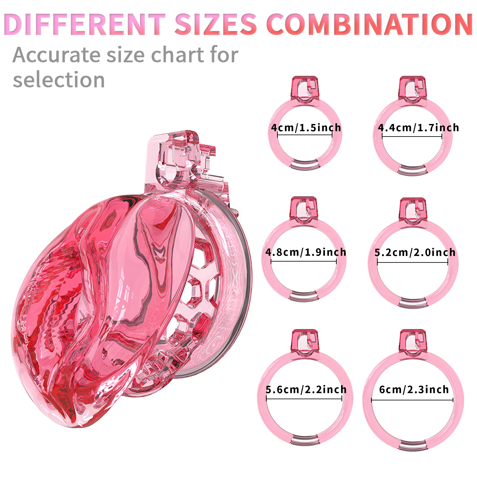 Male Chastity Cage Sissy Cage Cock Cage Covored with Soft TPE with Realistic Labia Bondage Gear & Accessories Adult Sex Toys Slave Tool Chastity Devices (Red) - Ftm213213