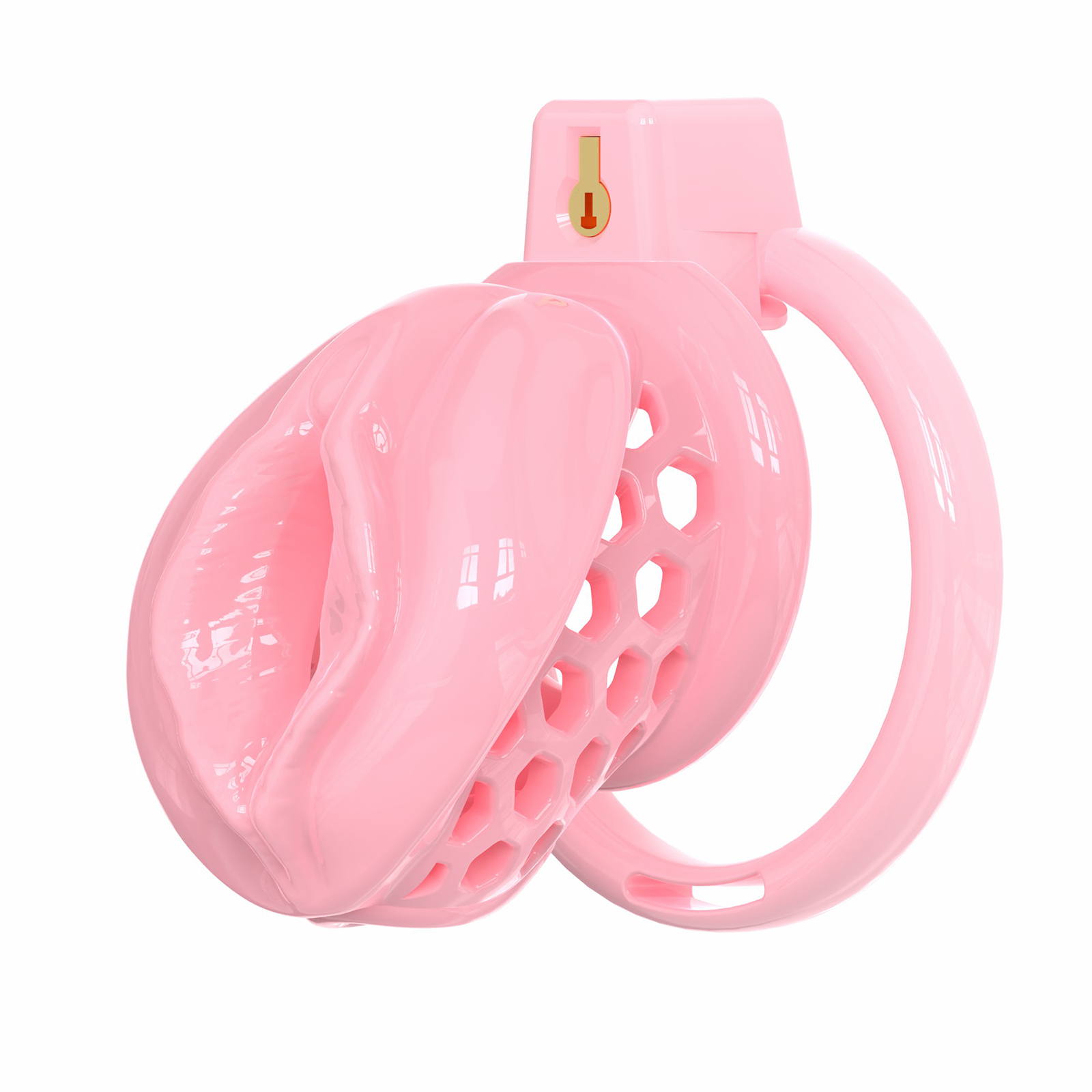 Pink TPE Male Chastity Cage