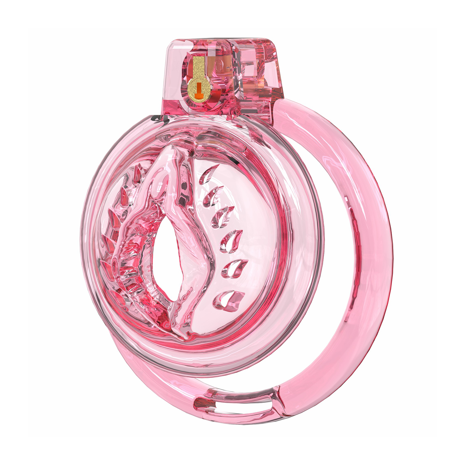 Chastity Cage Male Cock Cage - Soft Silicone Chastity Devices Adult Toys, Inverted Male Chasity Cages with 6 Penis Ring, BDSM Bondage Toys for Men, Flat Penis Cage Clitoris （Red) - Ftm213213