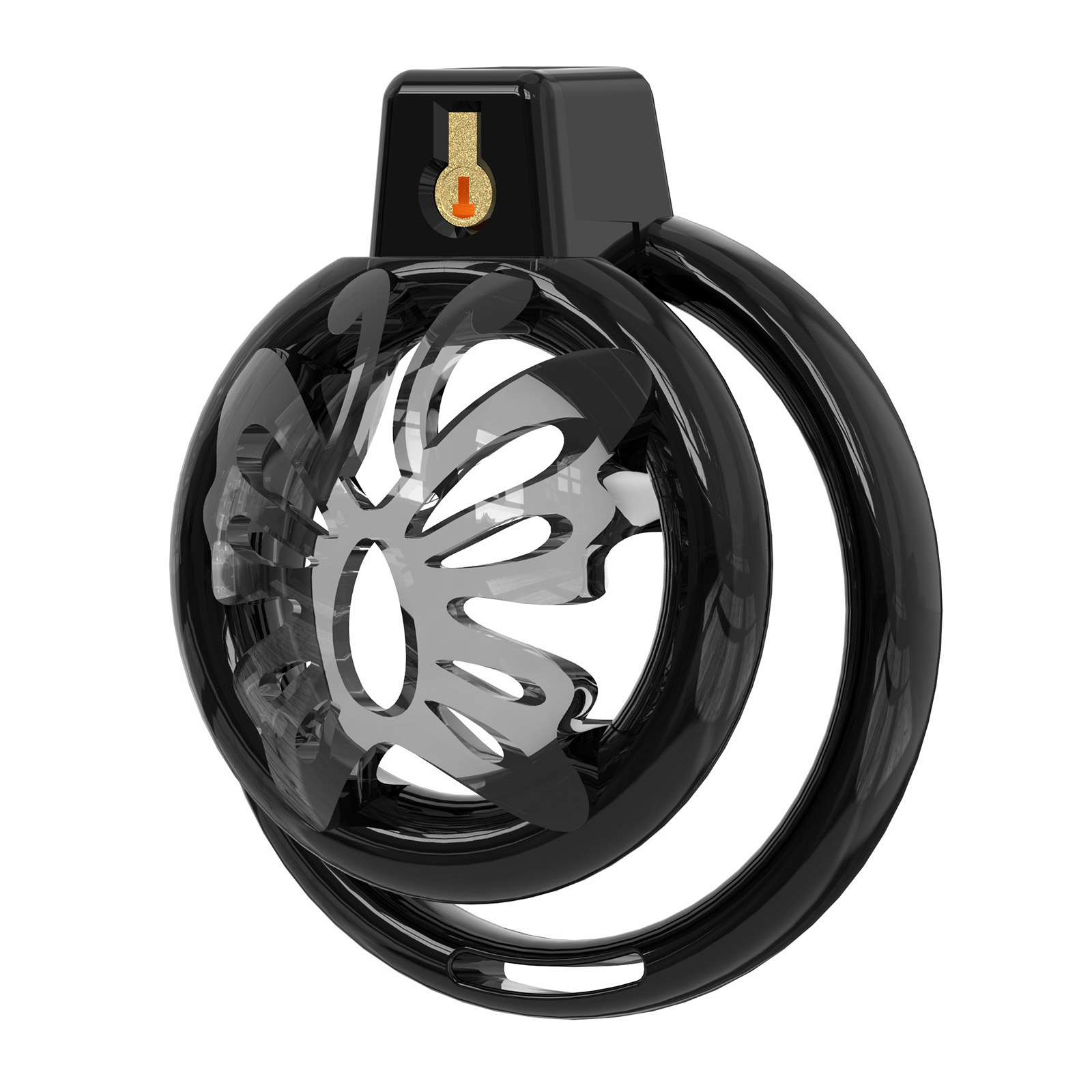 Chastity Cage Male Cock Cage - Soft Silicone Chastity Devices Adult Toys, Inverted Male Chasity Cages with 6 Penis Ring, BDSM Bondage Toys for Men, Flat Penis Cage Butterfly（Black） - Ftm213213