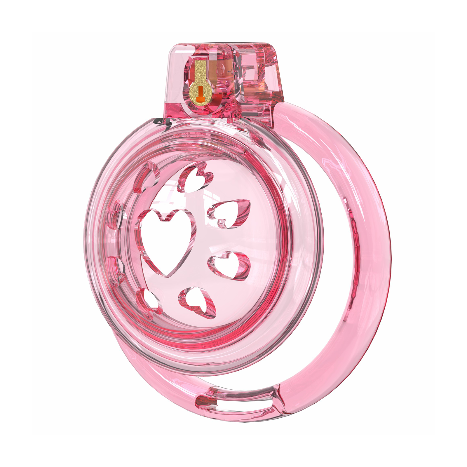 Chastity Cage Male Cock Cage - Soft Silicone Chastity Devices Adult Toys, Inverted Male Chasity Cages with 6 Penis Ring, BDSM Bondage Toys for Men, Flat Penis Cage （Red） - Ftm213213