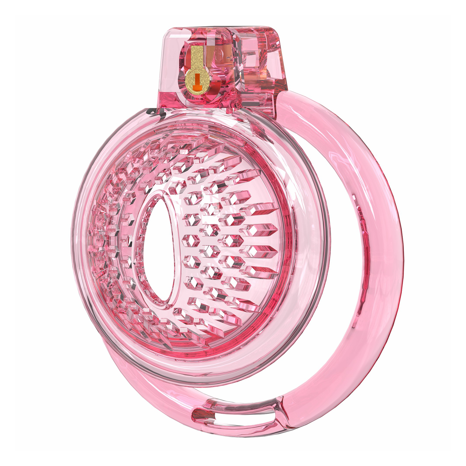 Chastity Cage Male Cock Cage - Soft Silicone Chastity Devices Adult Toys, Inverted Male Chasity Cages with 6 Penis Ring, BDSM Bondage Toys for Men, Flat Penis Cage Favose（Red） - Ftm213213