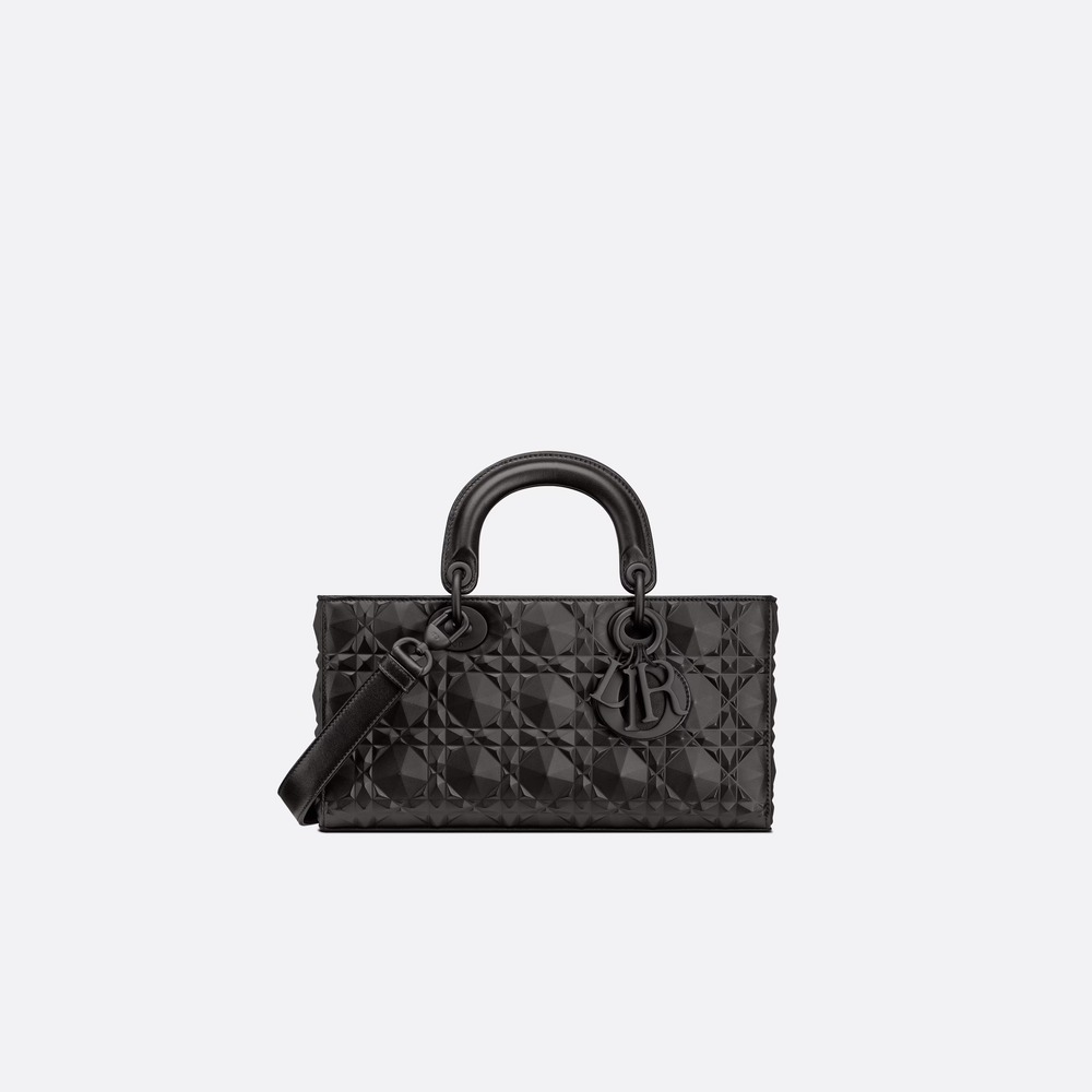 Replica Dior Medium Lady D Joy Bag Black LUSHENTIC BAGS