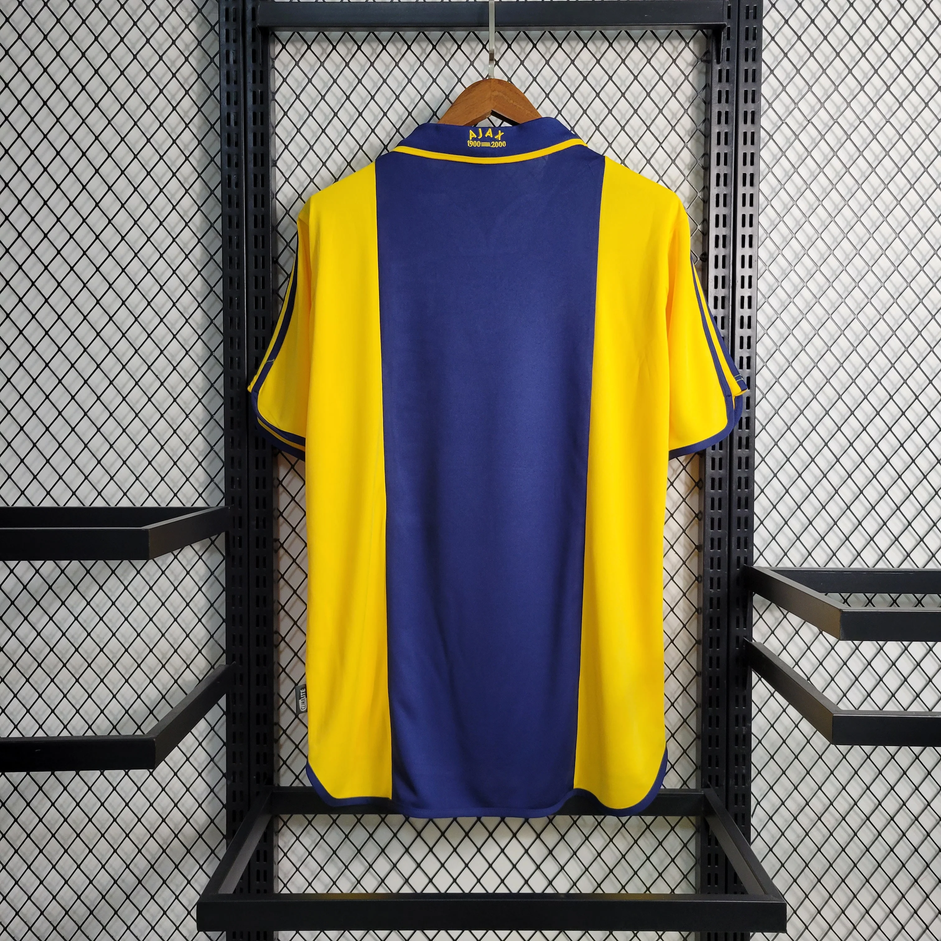 CAMISOLA RETR DO AJAX 00/01 AMARELO E AZUL