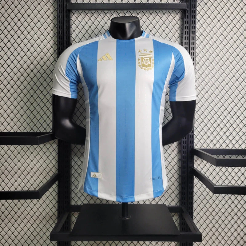 CAMISA VERSO PLAYER DA ARGENTINA 24/25 AZUL E BRANCO