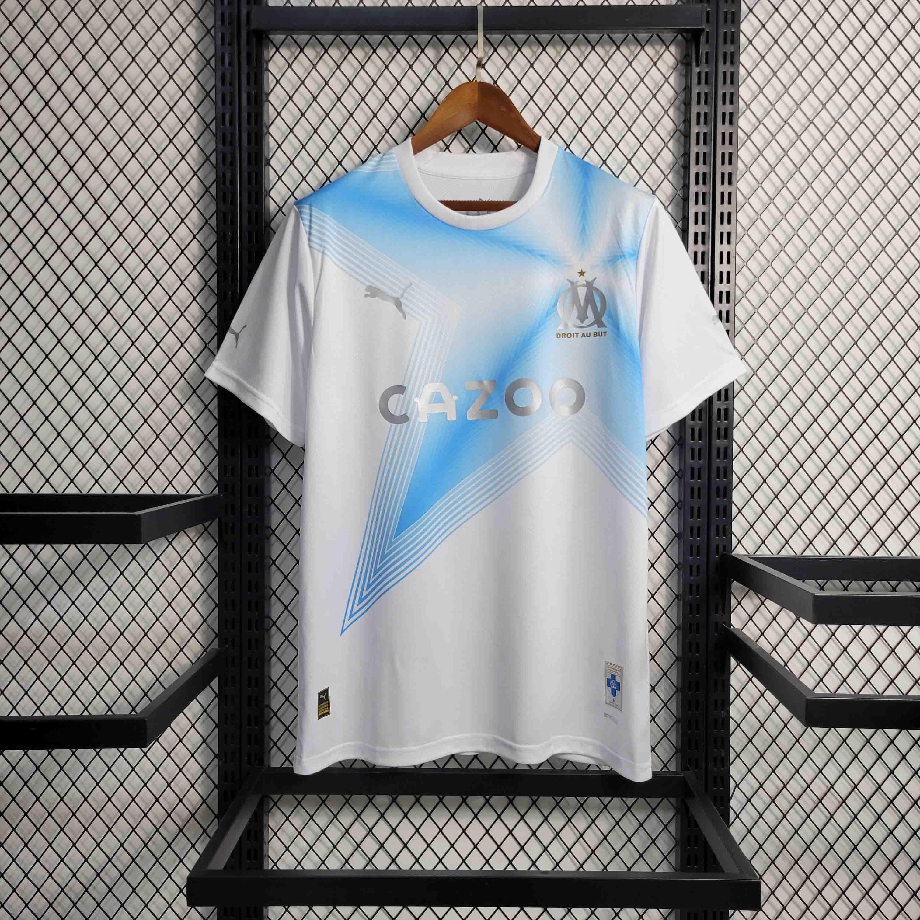 CAMISA DO OLYMPIQUE DE MARSEILLE 23/24 EDIO DE ANIVERSARIO 30 ANOS