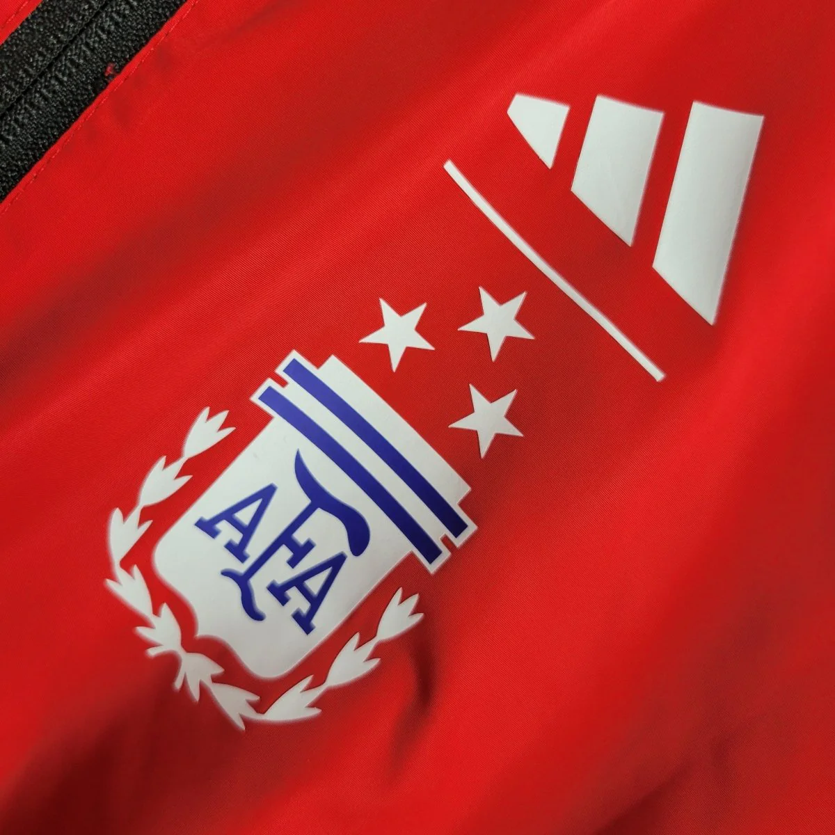 Jaqueta Corta Vento Argentina Dupla Face RedBlack
