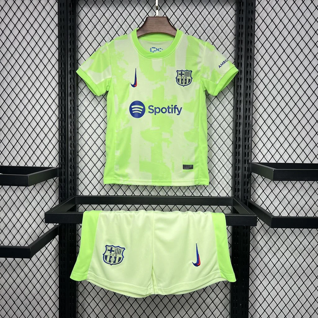 KIT INFANTIL DO BARCELONA 24/25 TERCEIRO EQUIPAMENTO