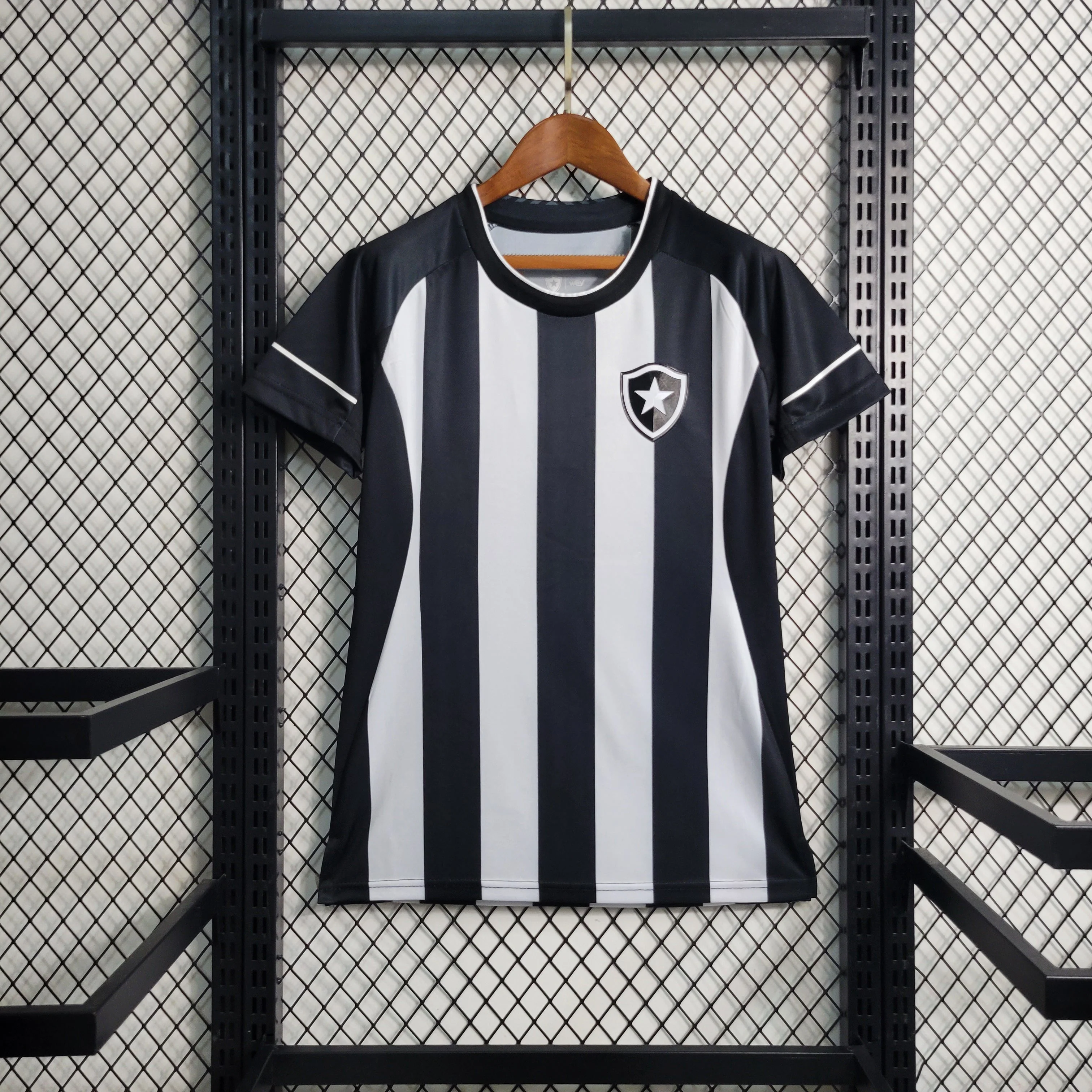 CAMISOLA FEMININA DO BOTAFOGO 23/24 PRETO E BRANCO