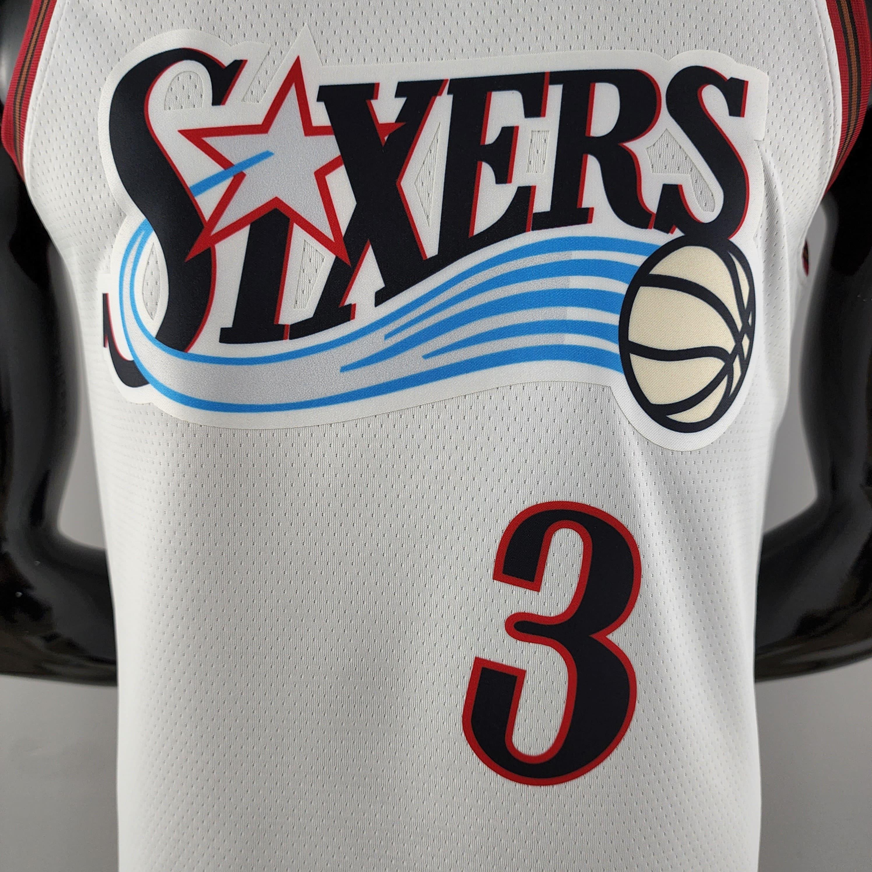 Regata NBA Philadelphia 76ers - Allen Iverson #3 White Retr