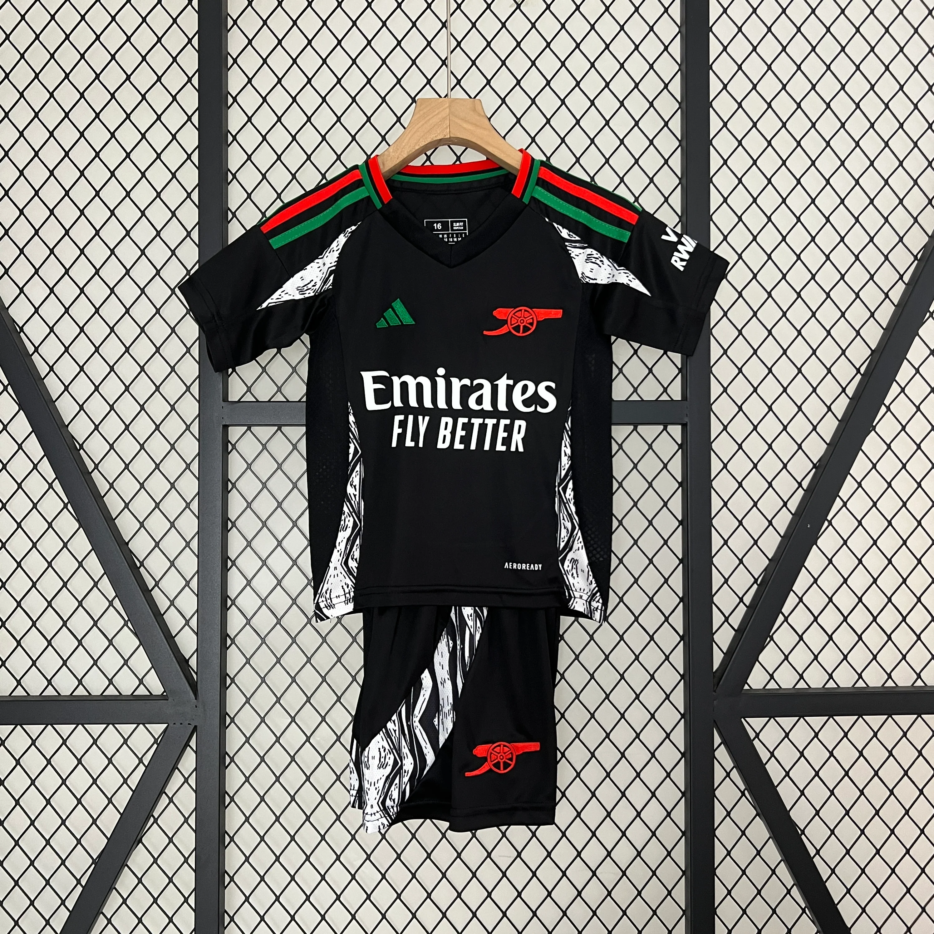 KIT INFANTIL DO ARSENAL 24/25 ALTERNATIVA