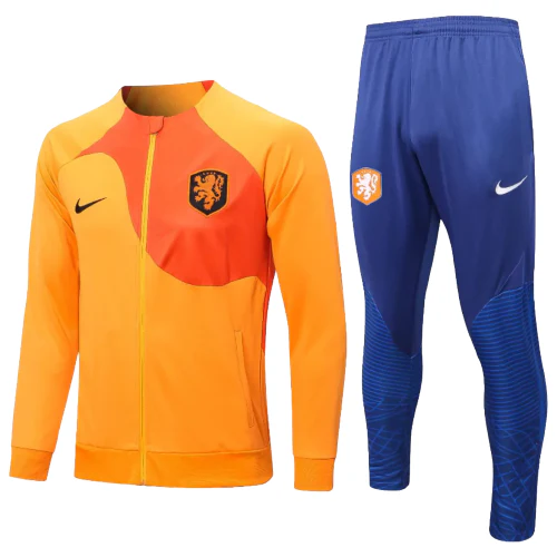 Agasalho de Viagem Seleo Holanda - Masculino - Laranja e Azul