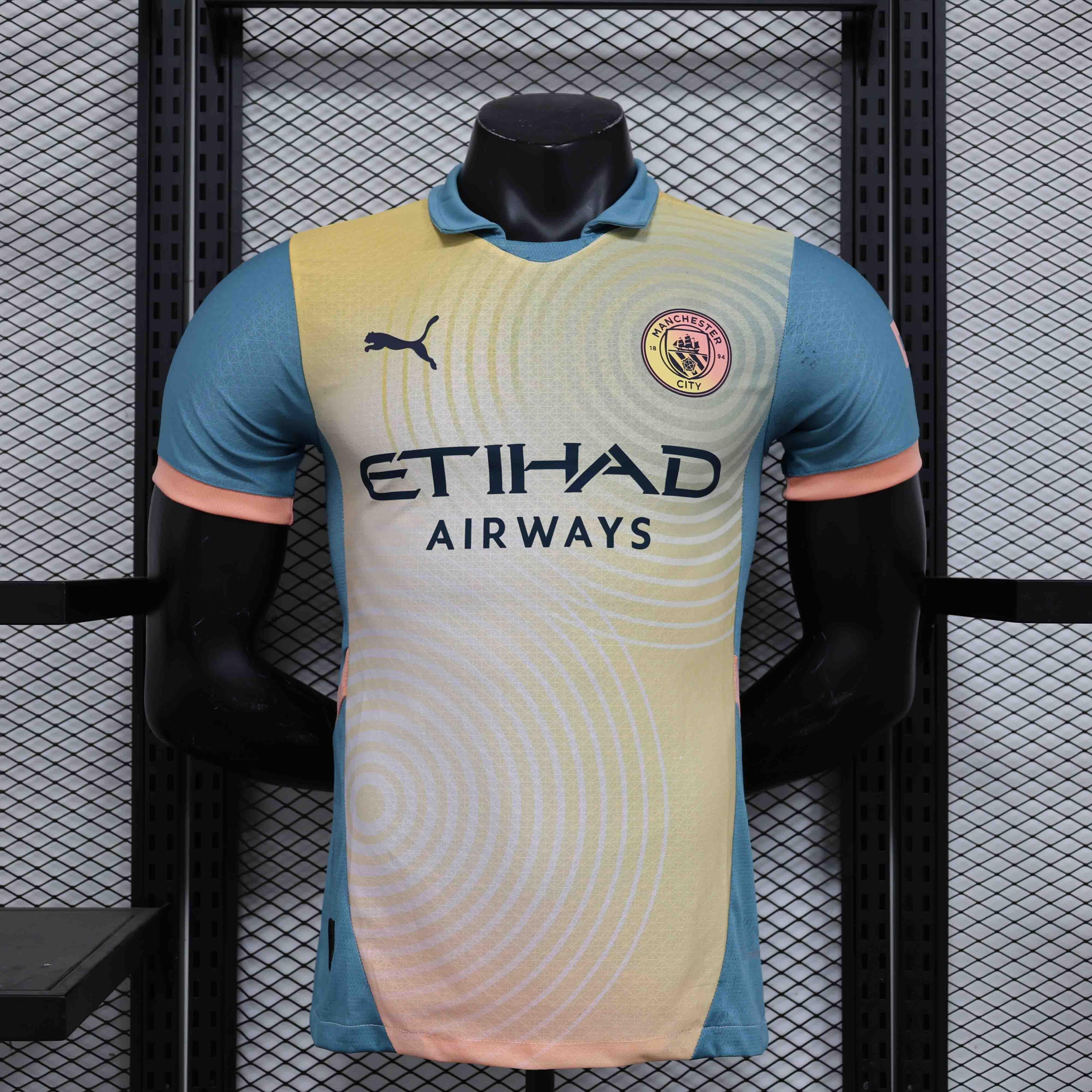 CAMISA VERSO PLAYER MANCHESTER CITY 24/25 QUARTO EQUIPAMENTO