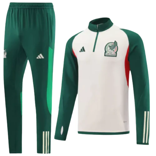 Conjunto de Treino Seleo México - Beje e Verde
