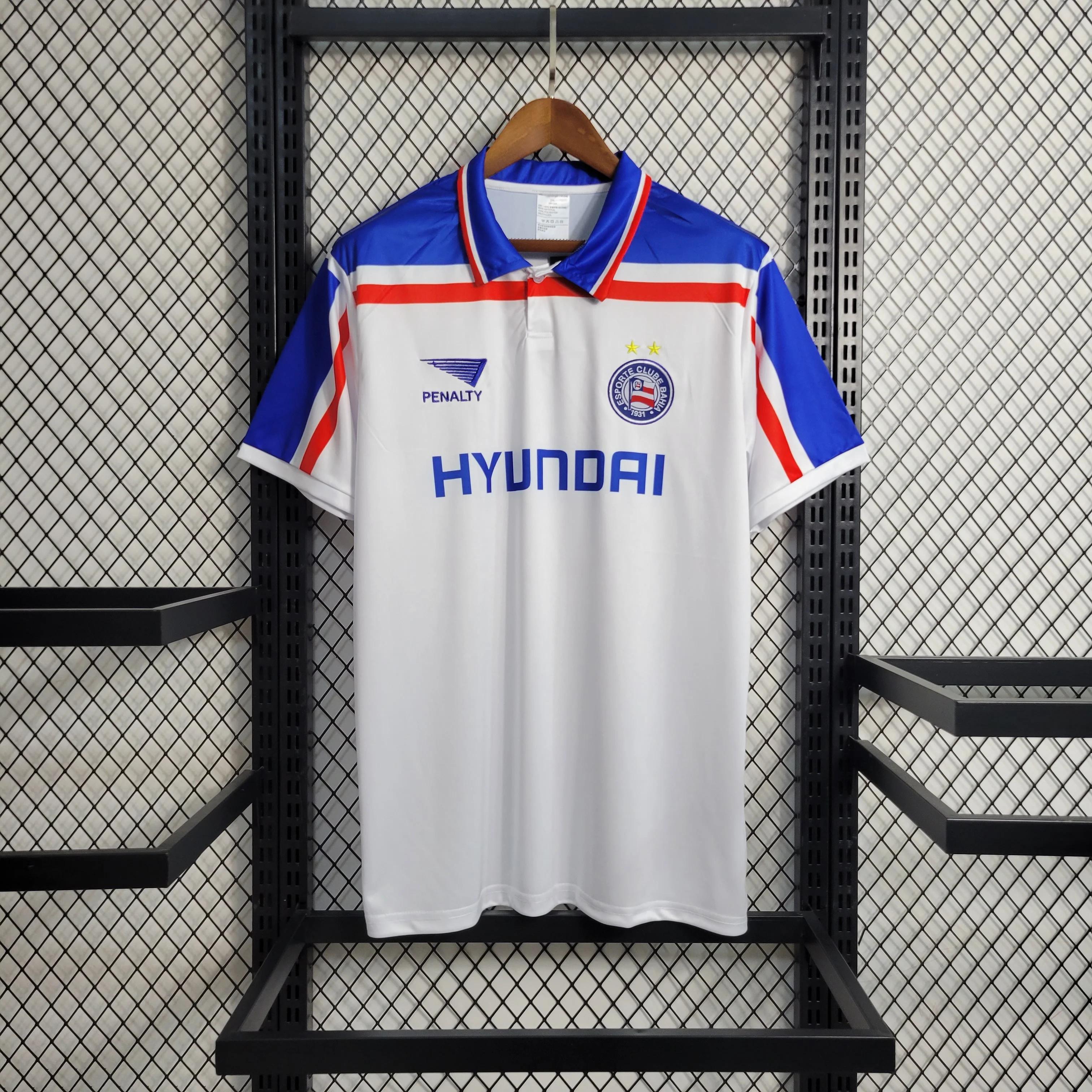 CAMISOLA RETR DO BAHIA 99/99 BRANCO E AZUL