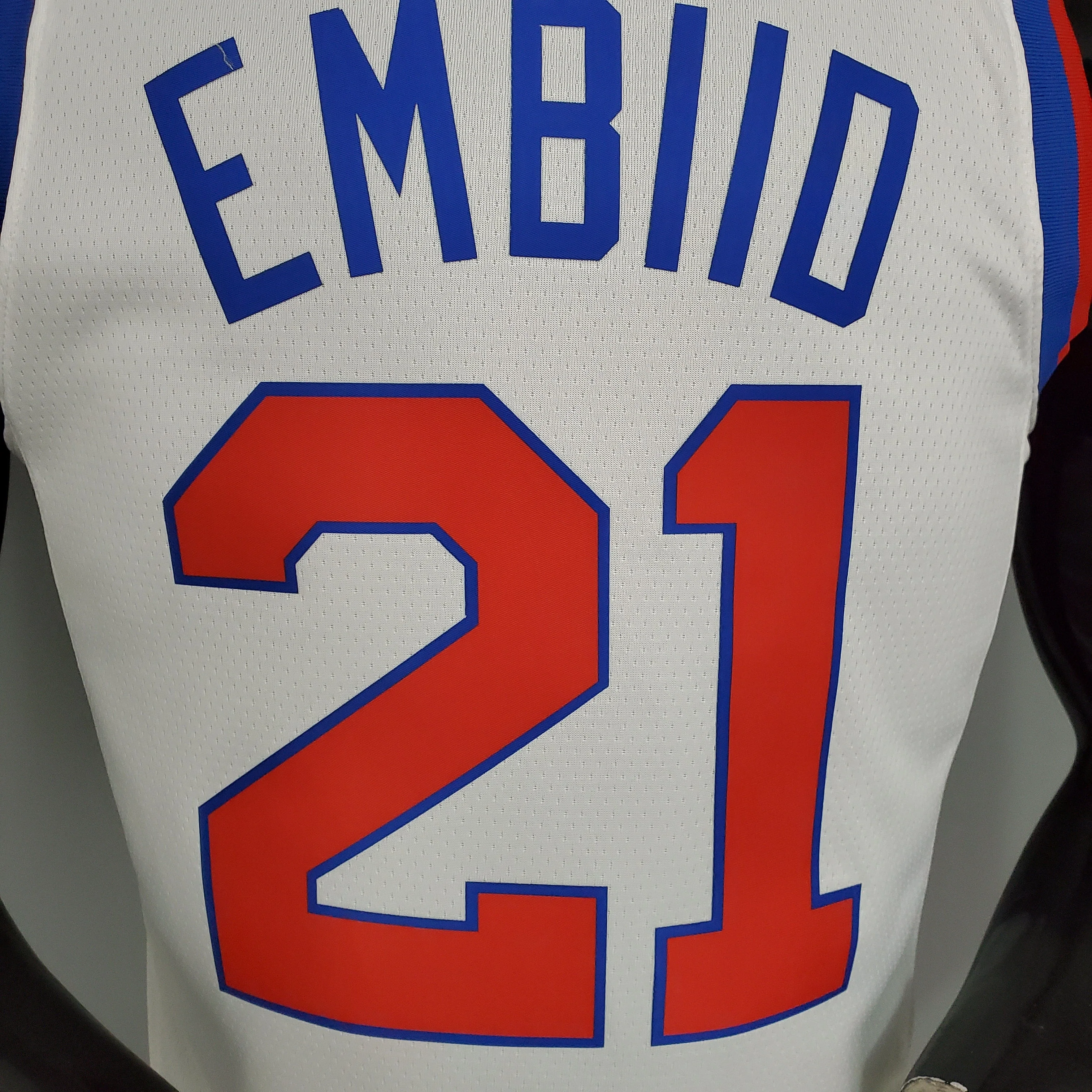 Regata NBA Philadelphia 76ers - Joel Embiid #21 Edio Limitada Cursiva