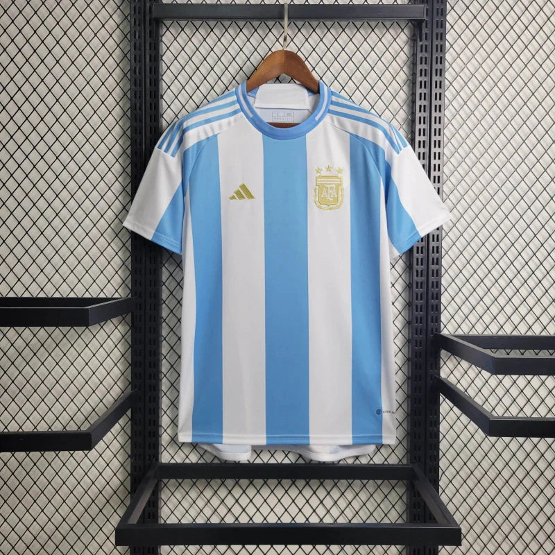 CAMISOLA DA SELEO DA ARGENTINA 24/25 AZUL E BRANCO
