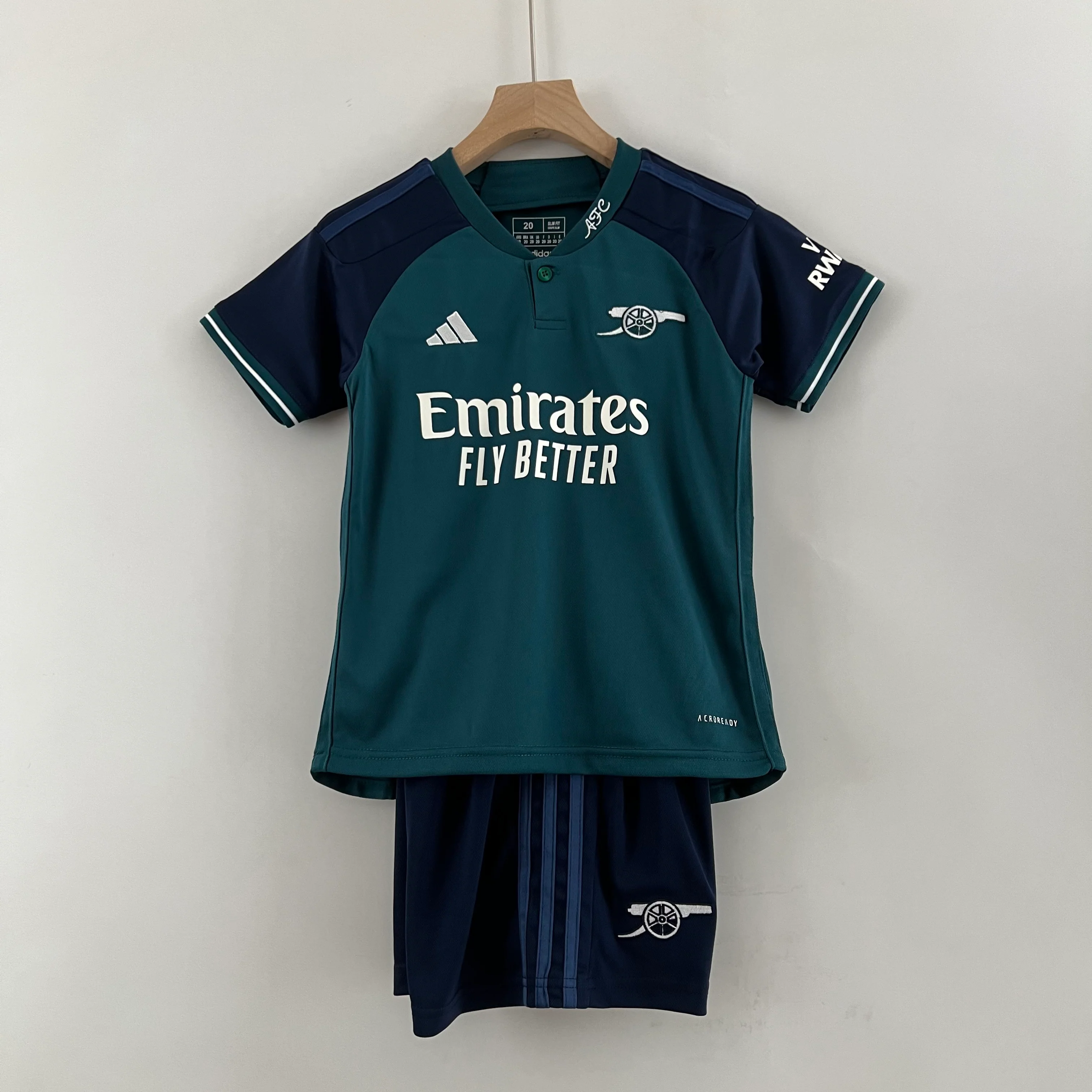 KIT INFANTIL DO ARSENAL 23/24 TERCEIRO EQUIPAMENTO