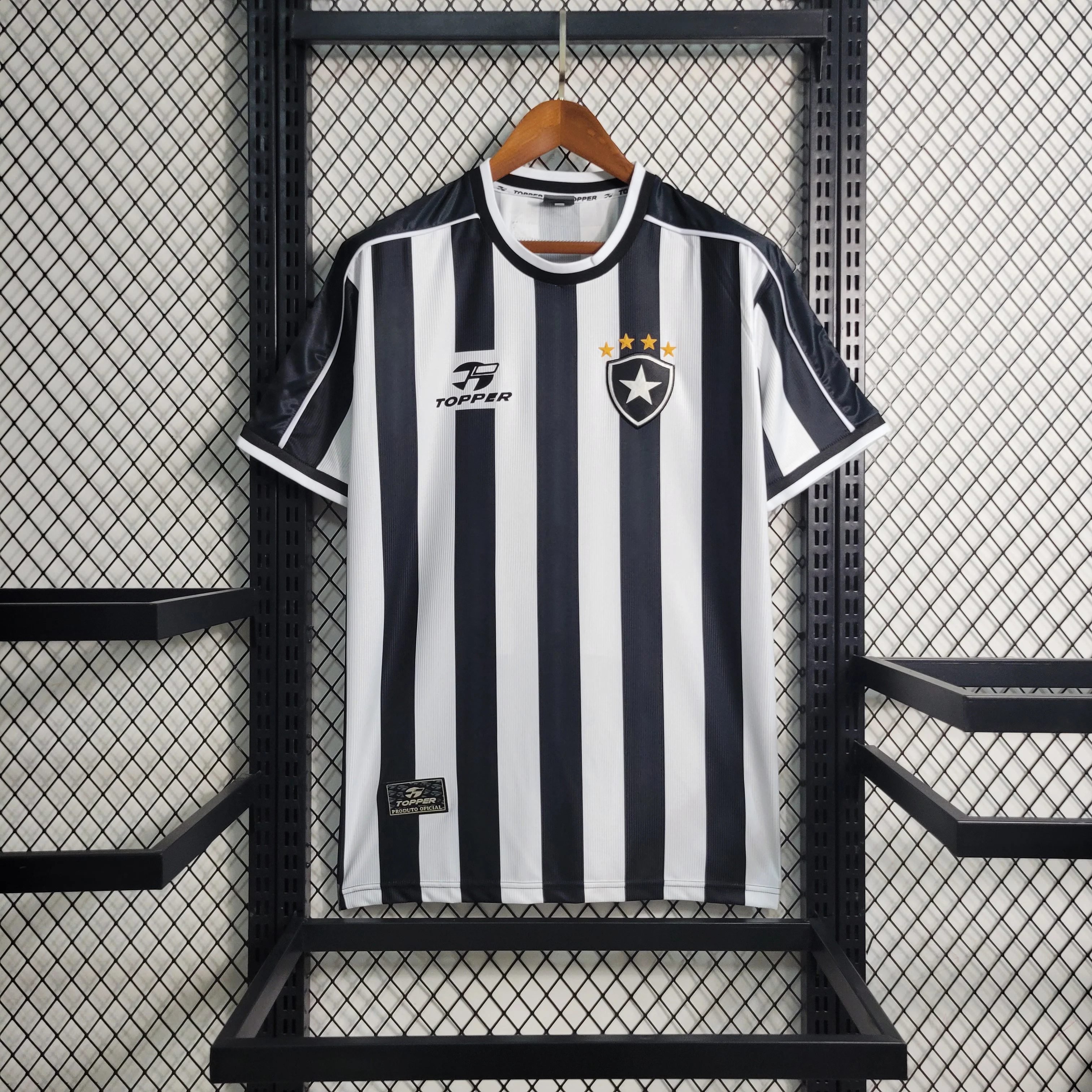 CAMISOLA RETR DO BOTAFOGO 99/00 PRETO E BRANCO