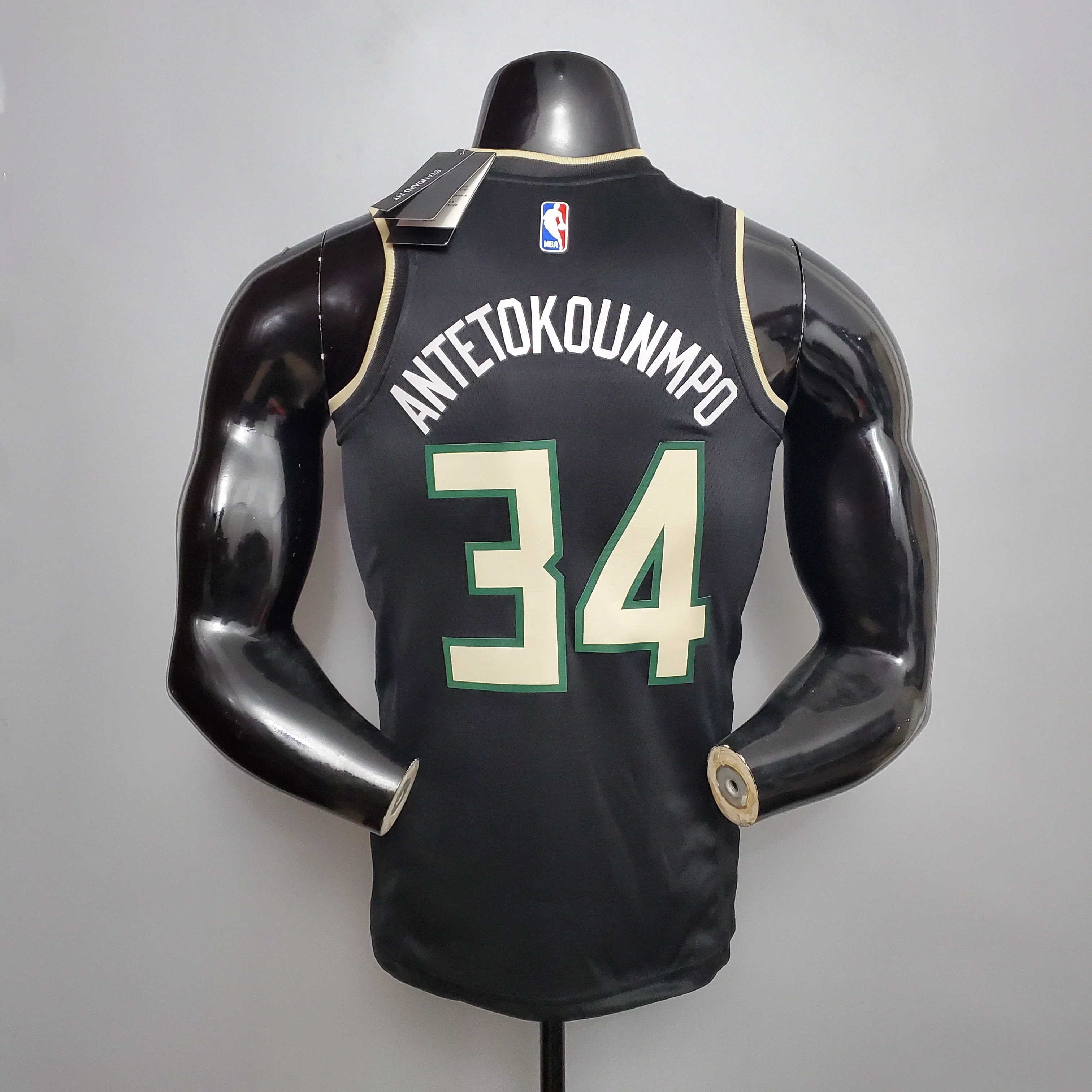 Regata NBA Milwaukee Bucks - Antetokounmpo #34 Theme Edition Black