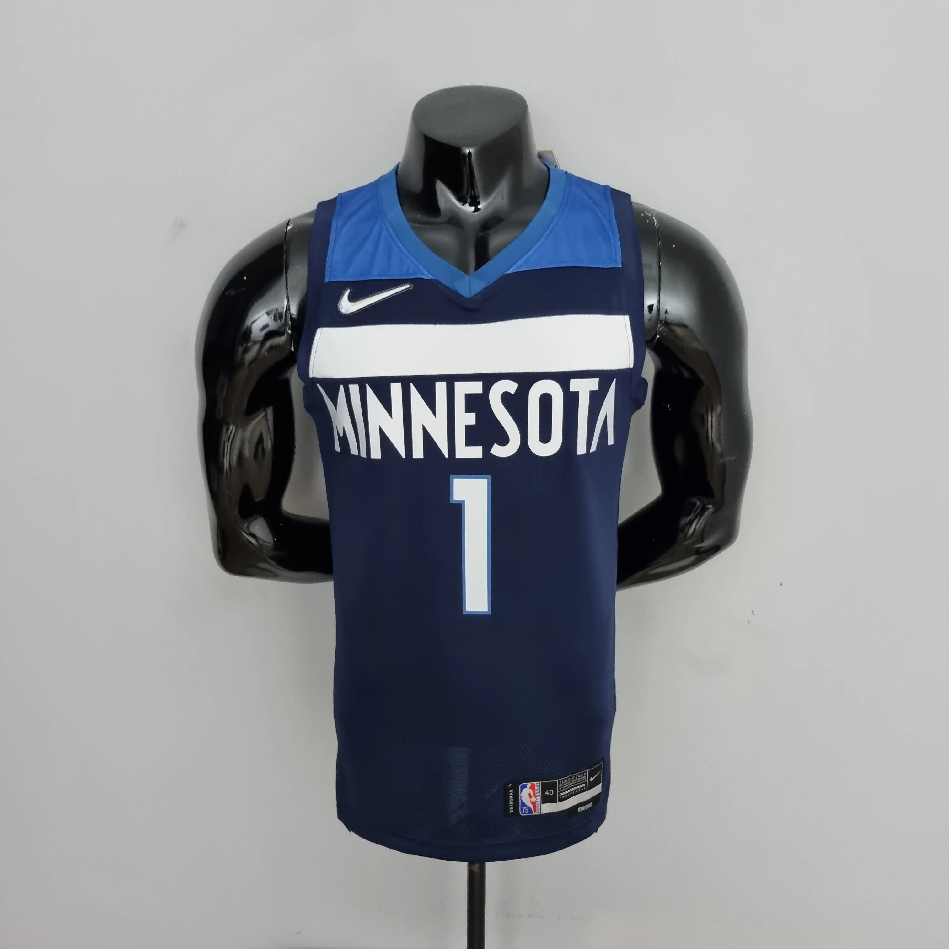 Regata NBA Minnesota Timberwolves - Edwards #1 Royal Blue