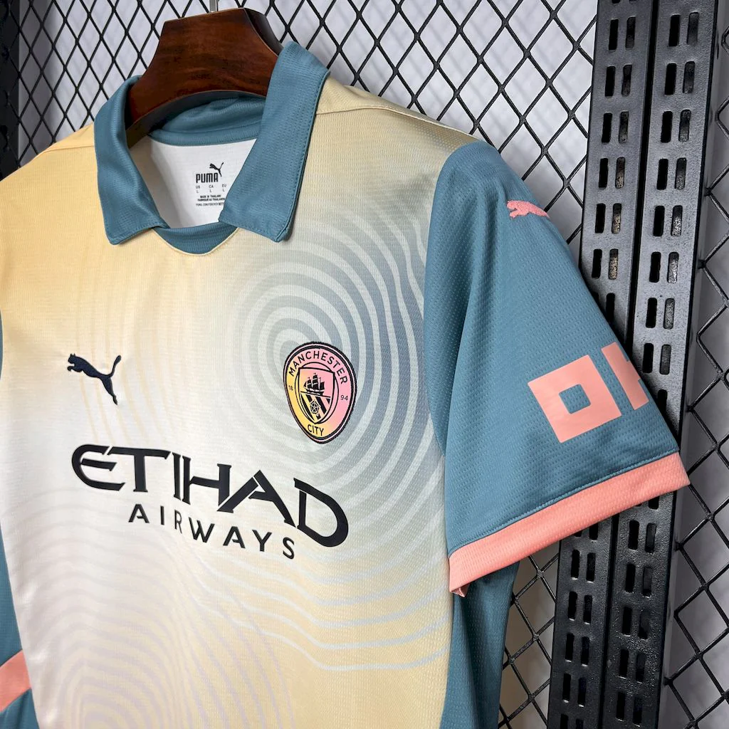 CAMISA DO MANCHESTER CITY 24/25 QUARTO EQUIPAMENTO