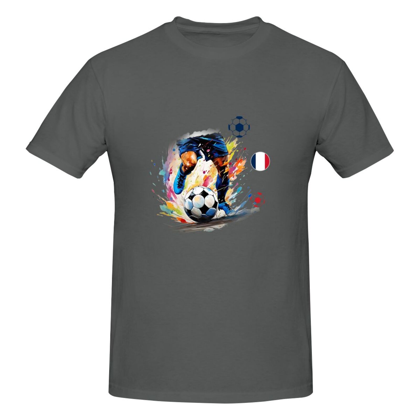 Men's France EURO 2024 Basic Short Sleeve T-Shirt BST1749