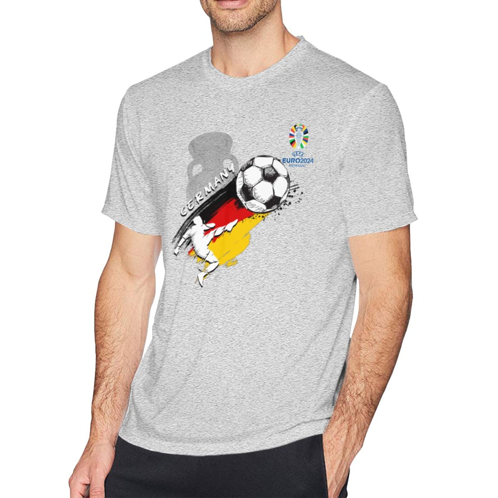 Men's Germany EURO 2024 Basic Short Sleeve T-Shirt BST1679