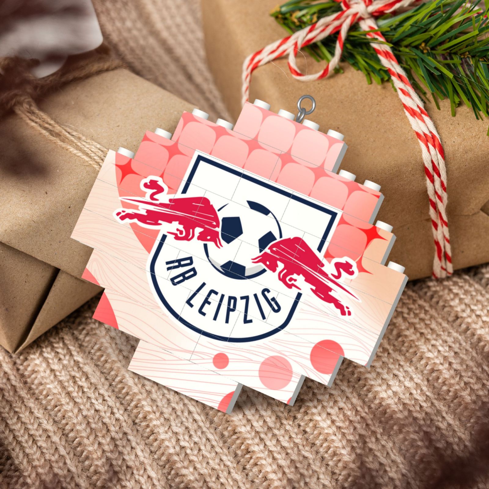 RB Leipzig Building Block Puzzle Ornament BBP2180