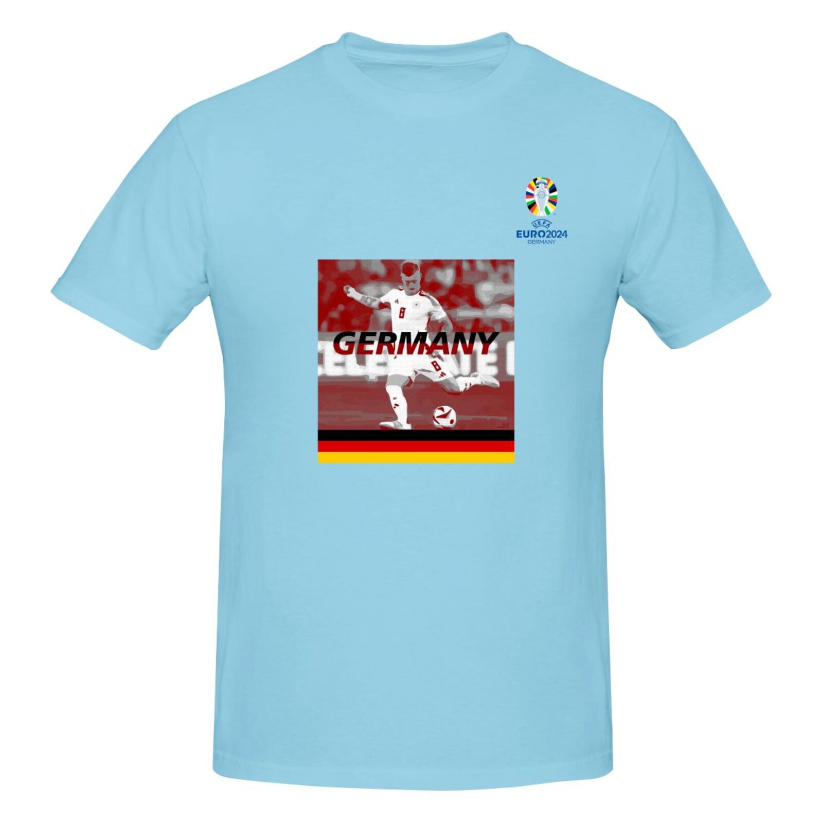 Men's Germany EURO 2024 Basic Short Sleeve T-Shirt BST1704