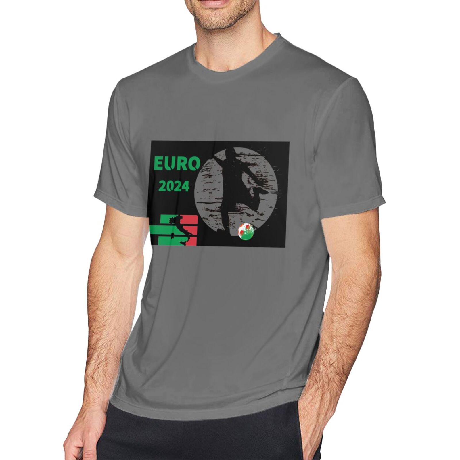 Men's Italy EURO 2024 Basic Short Sleeve T-Shirt BST1751